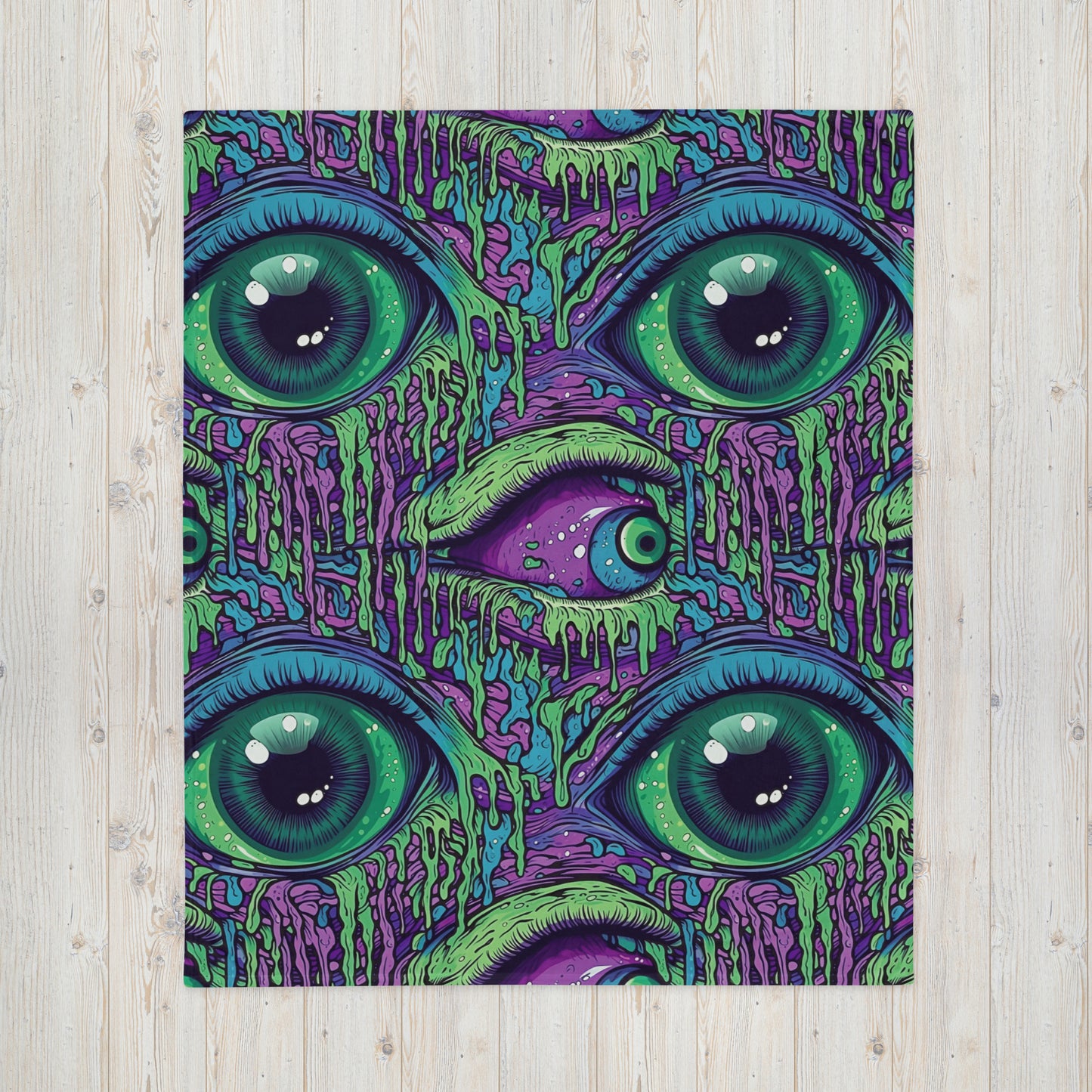 Trippy Third Eye Throw Blanket