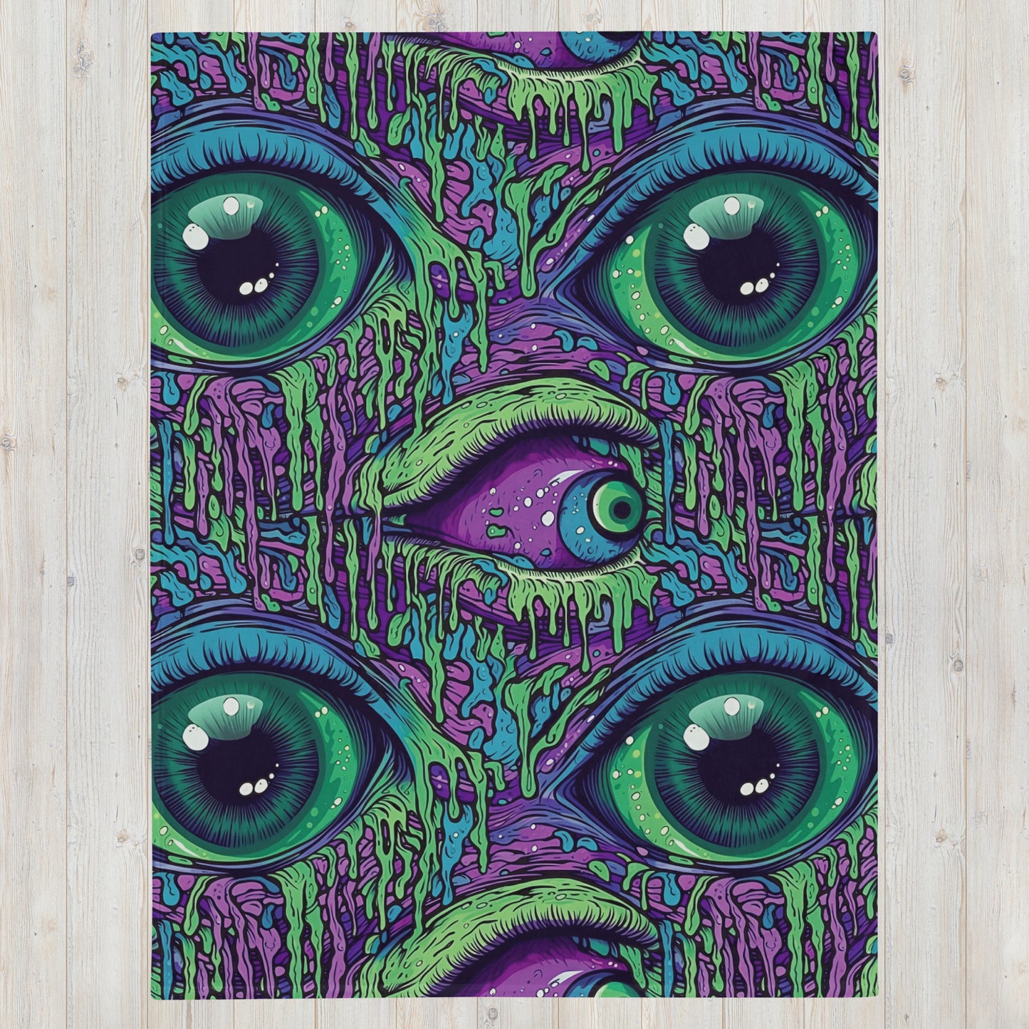 Trippy Third Eye Throw Blanket