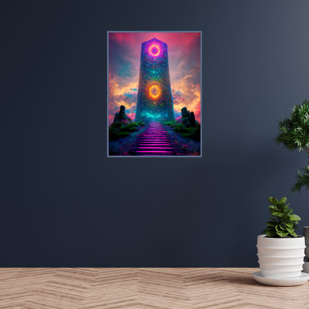 Tower of dreams 1.1 Metal print wall art