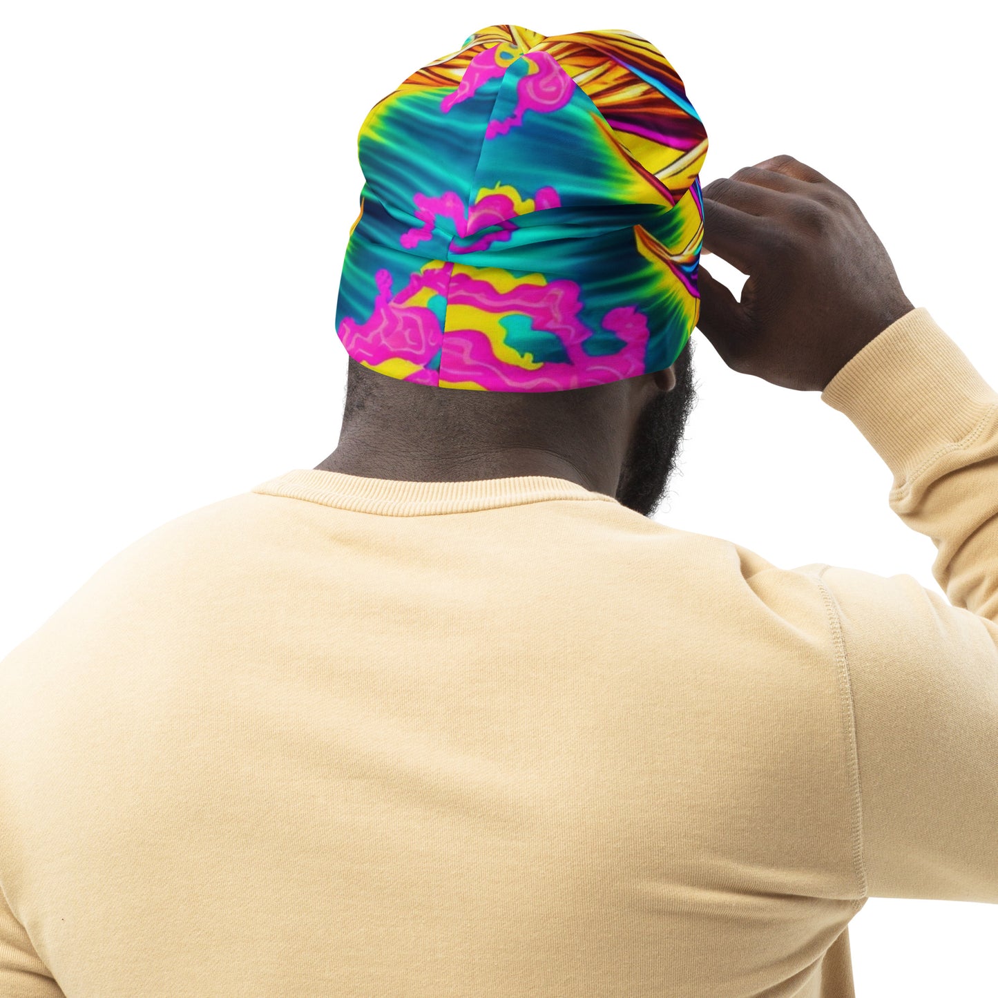 Super Saiyan Trip 1.0 All-Over Print Beanie
