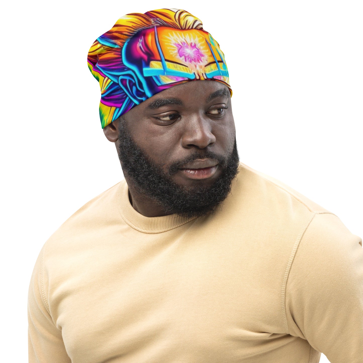 Super Saiyan Trip 1.0 All-Over Print Beanie