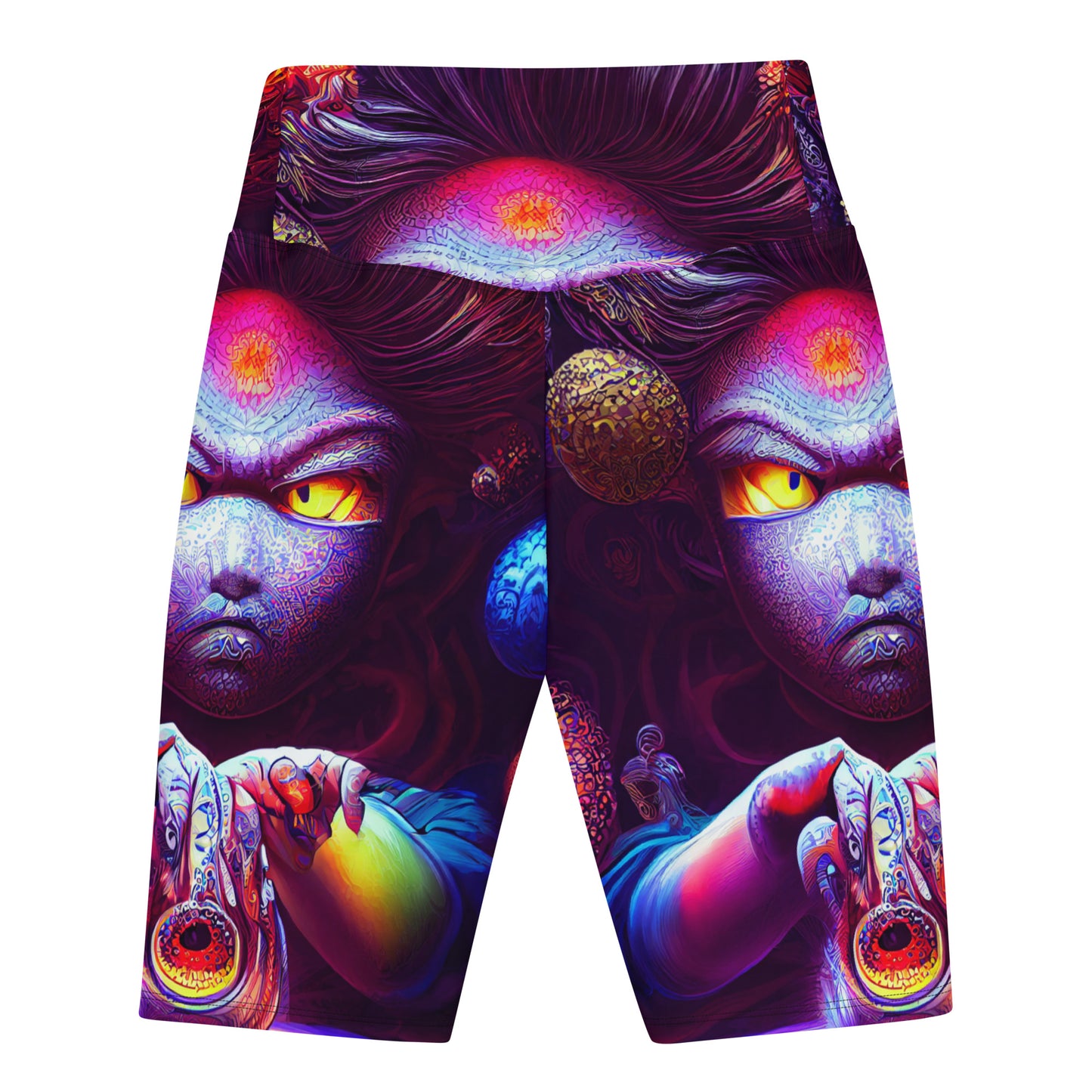 Super Saiyan in Wonderland 1.0 Biker Shorts