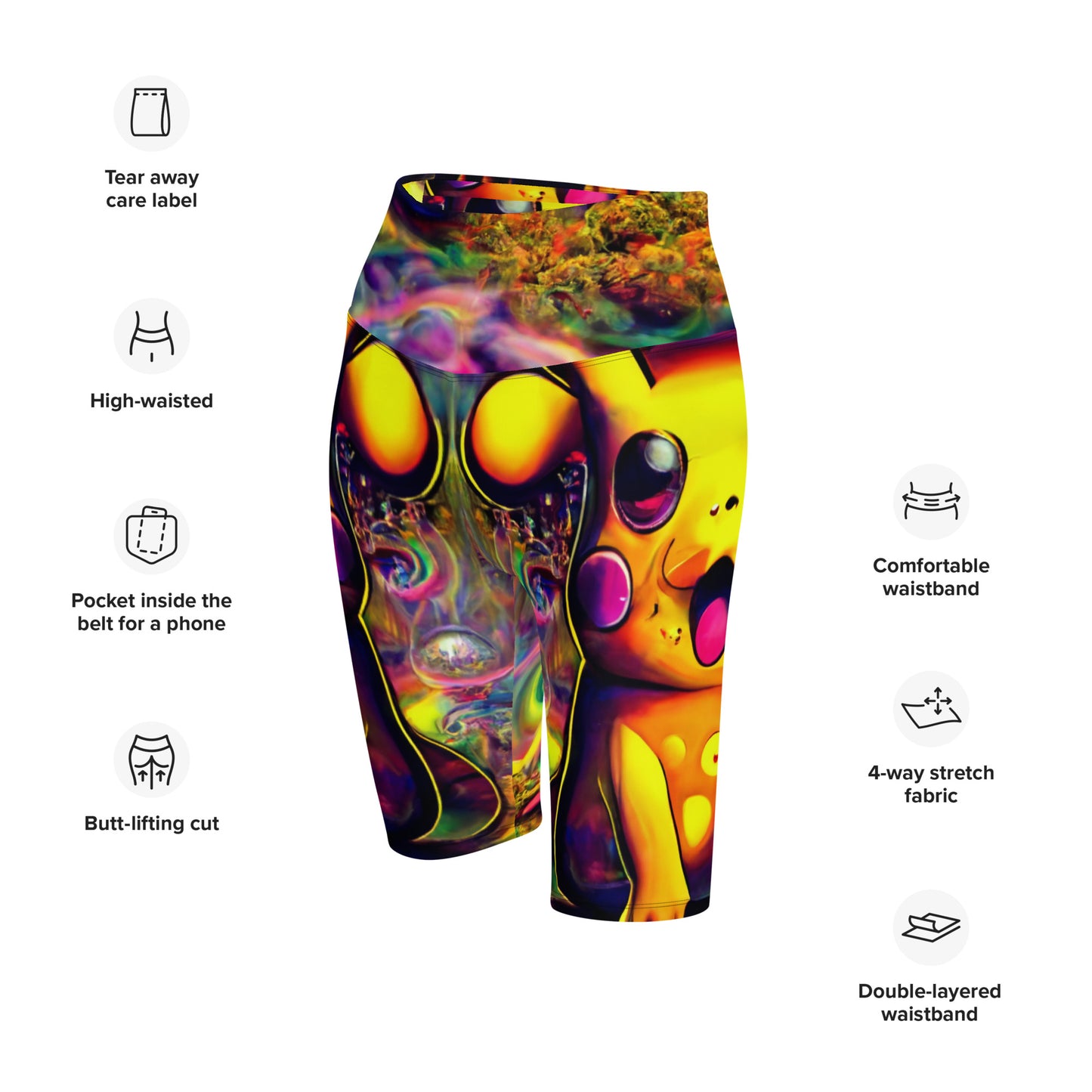 Pikachu Trip 1.0 Biker Shorts