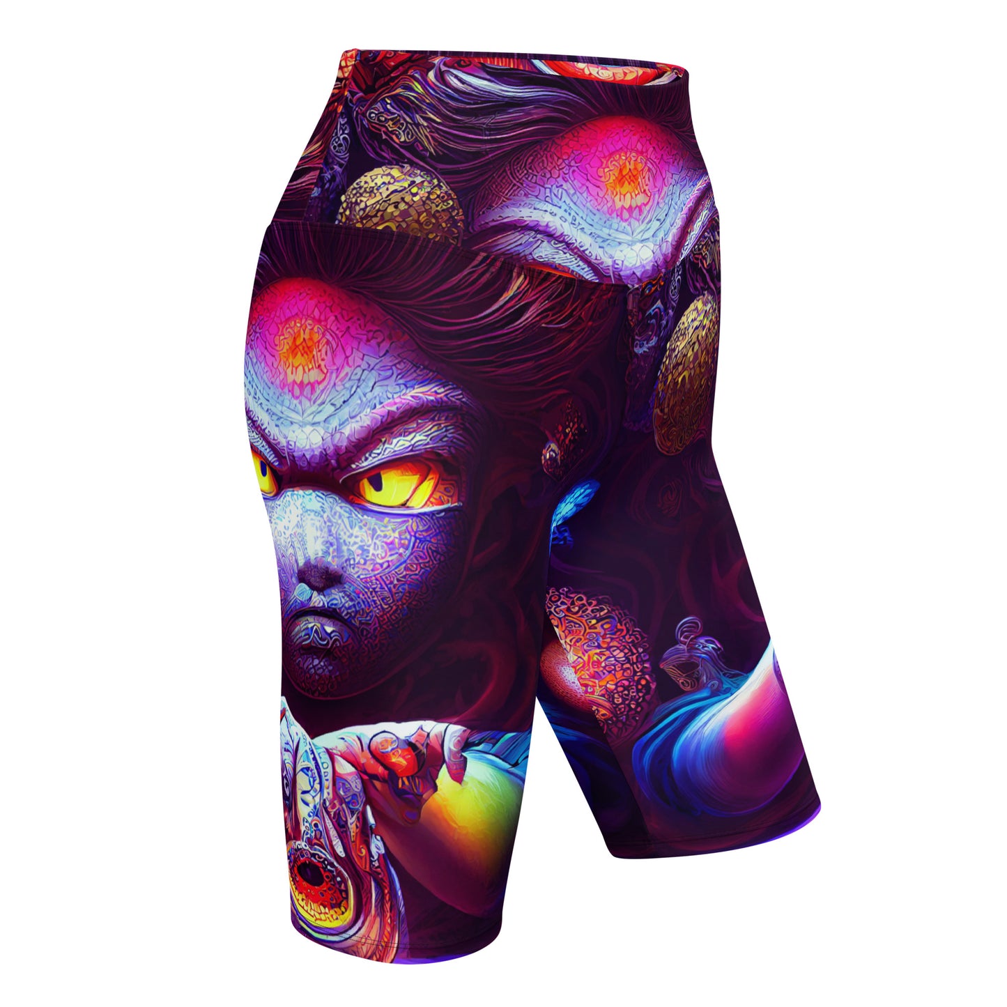 Super Saiyan in Wonderland 1.0 Biker Shorts