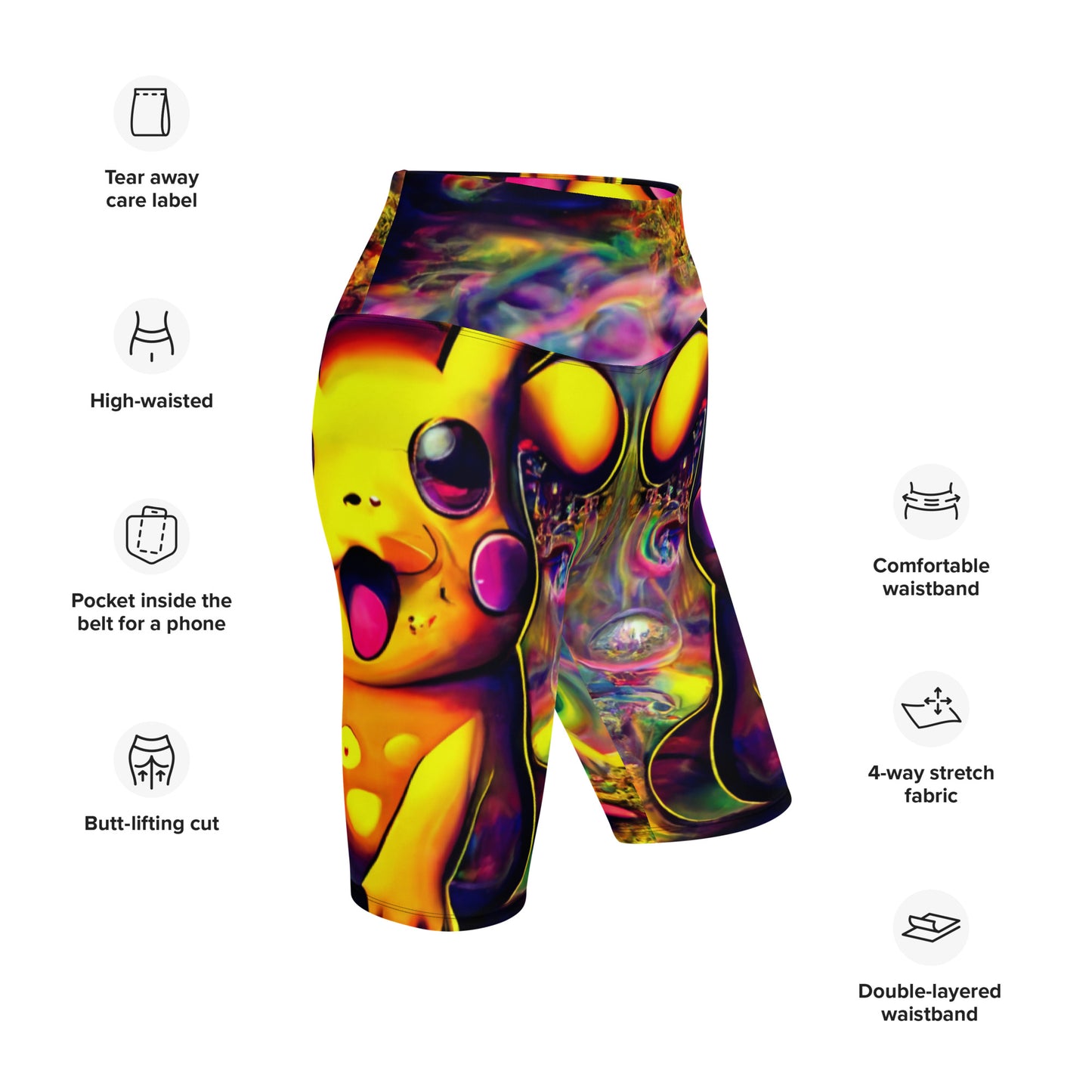 Pikachu Trip 1.0 Biker Shorts