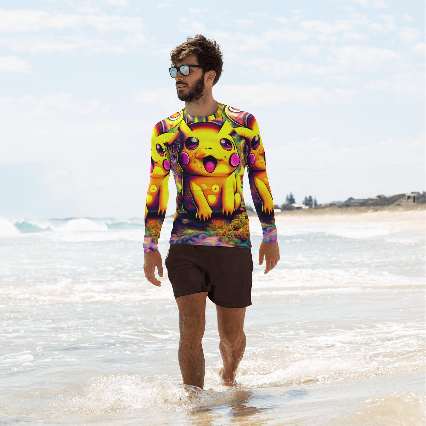 Pikachu Trip 1.0 Men's Rash Guard
