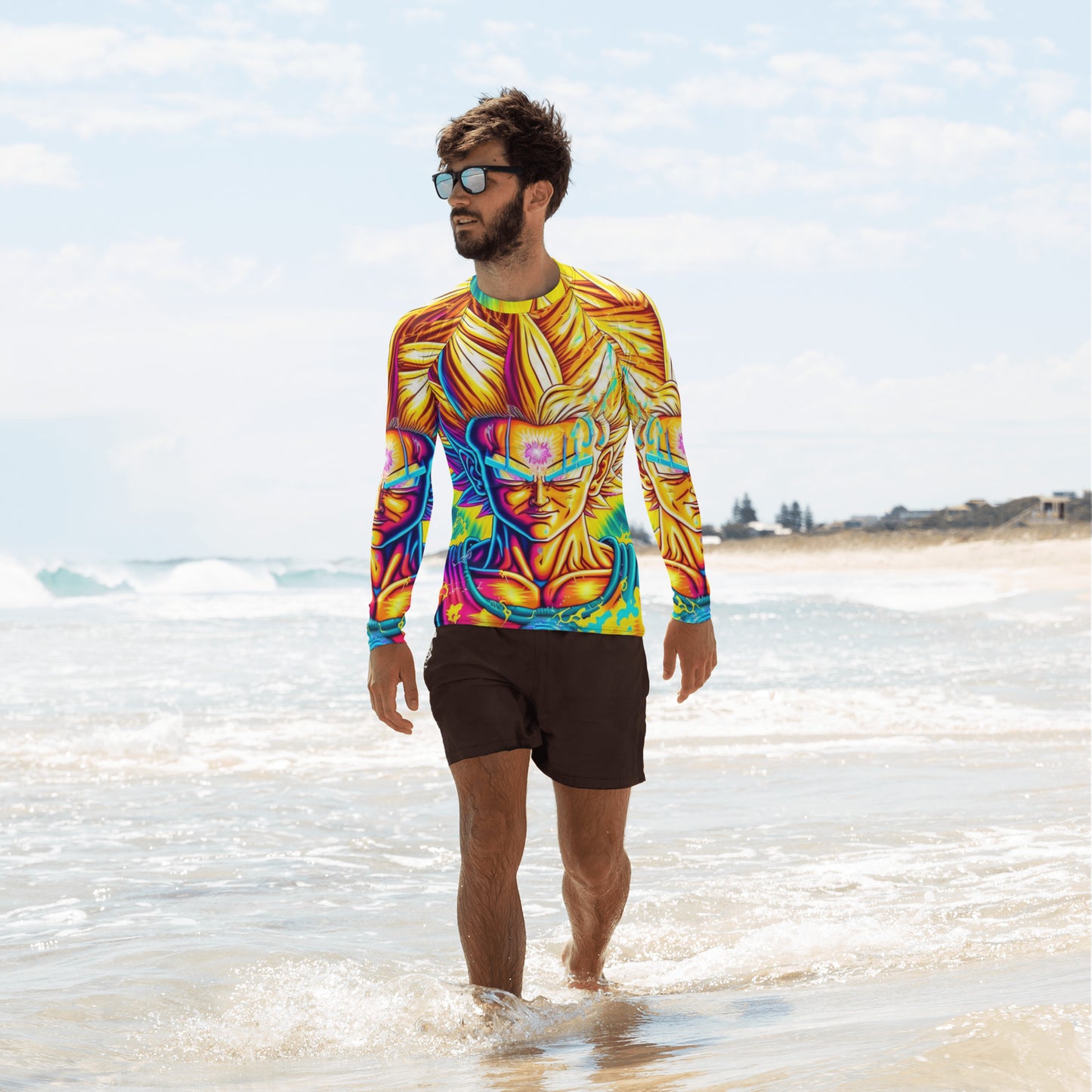 Super Saiyan Trip 1.0 Men's Rash Guard