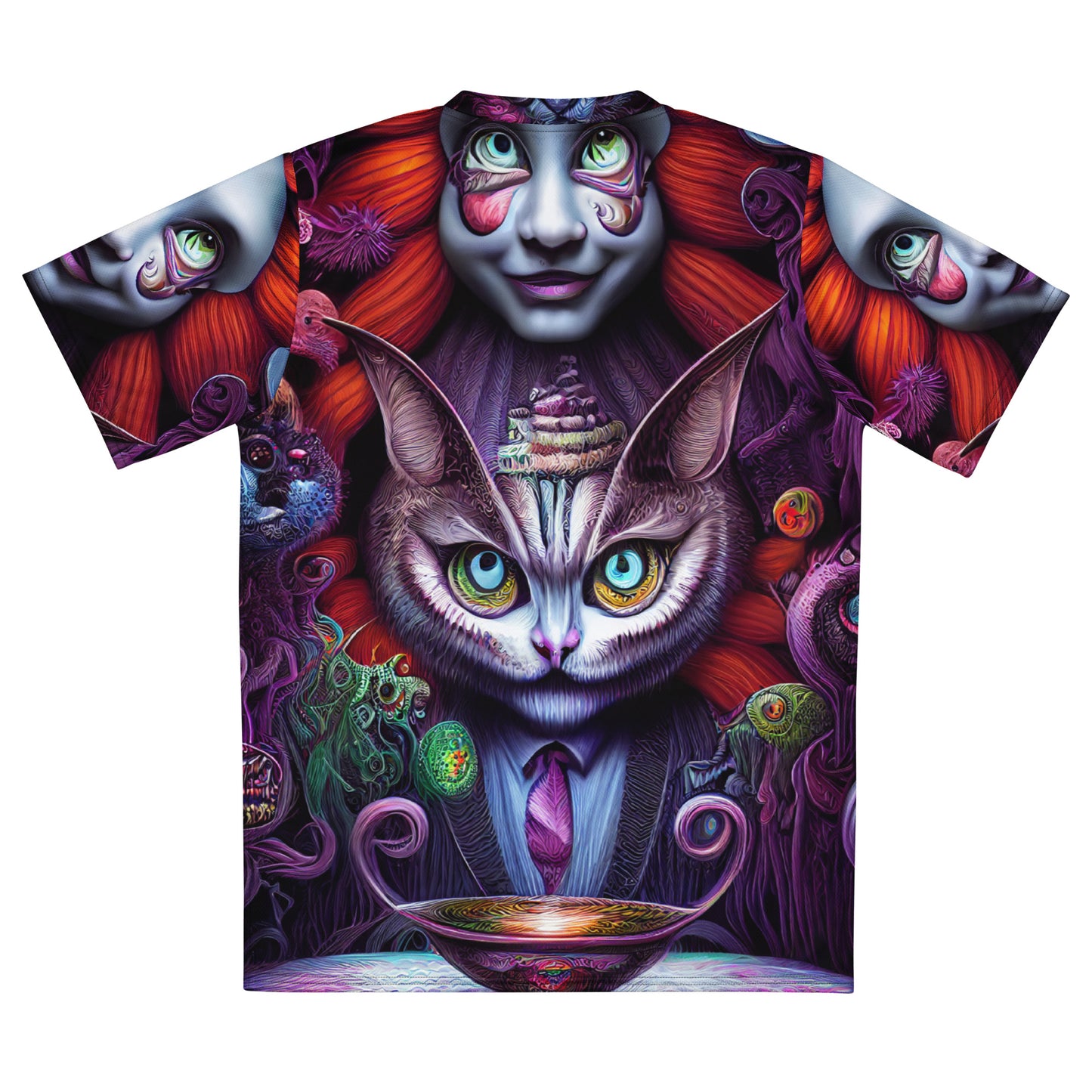 Cheshire Cat in Wonderland 1.0 Recycled unisex sports jersey