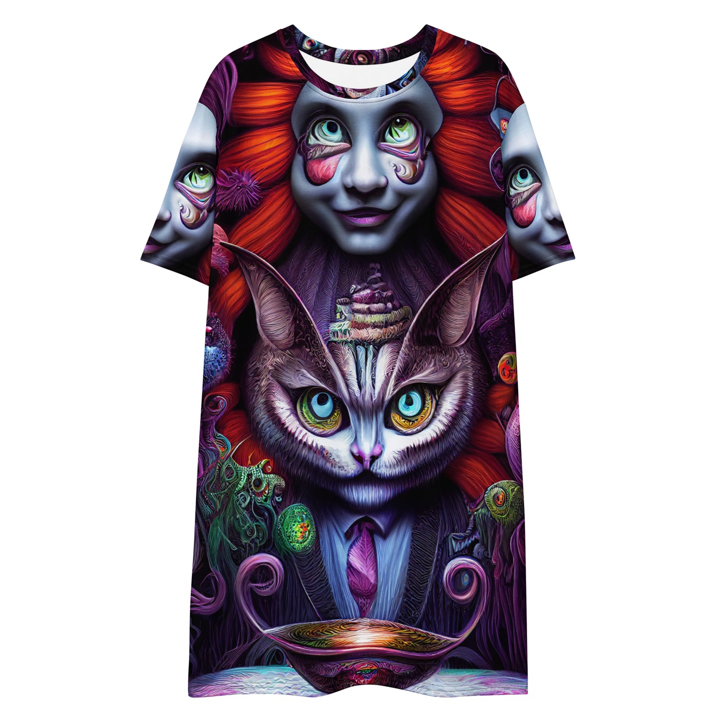 Cheshire Cat in Wonderland 1.0 T-shirt dress