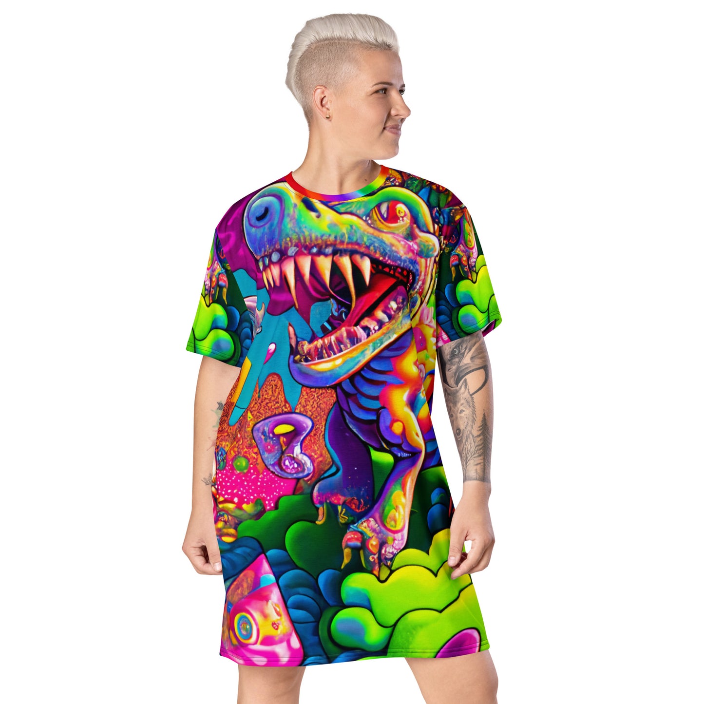 Dino Trip T-shirt Dress