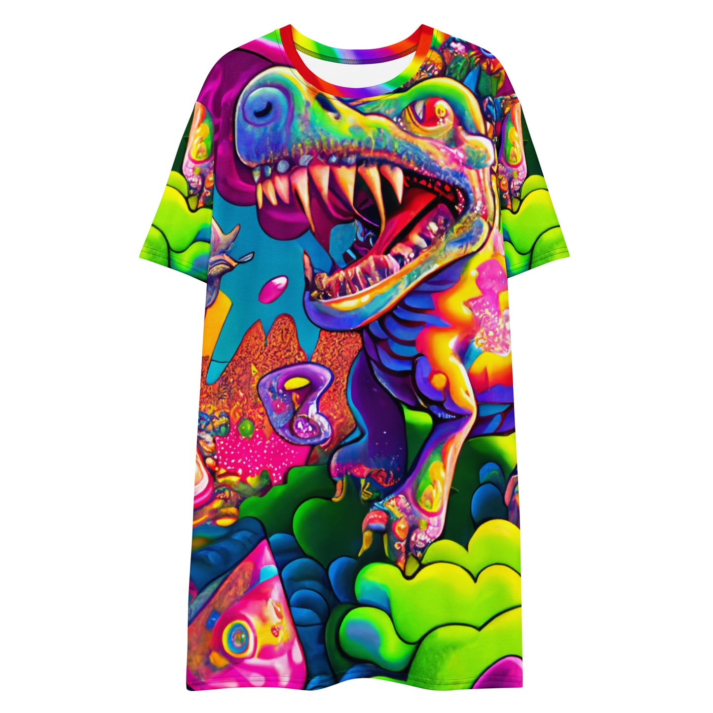 Dino Trip T-shirt Dress