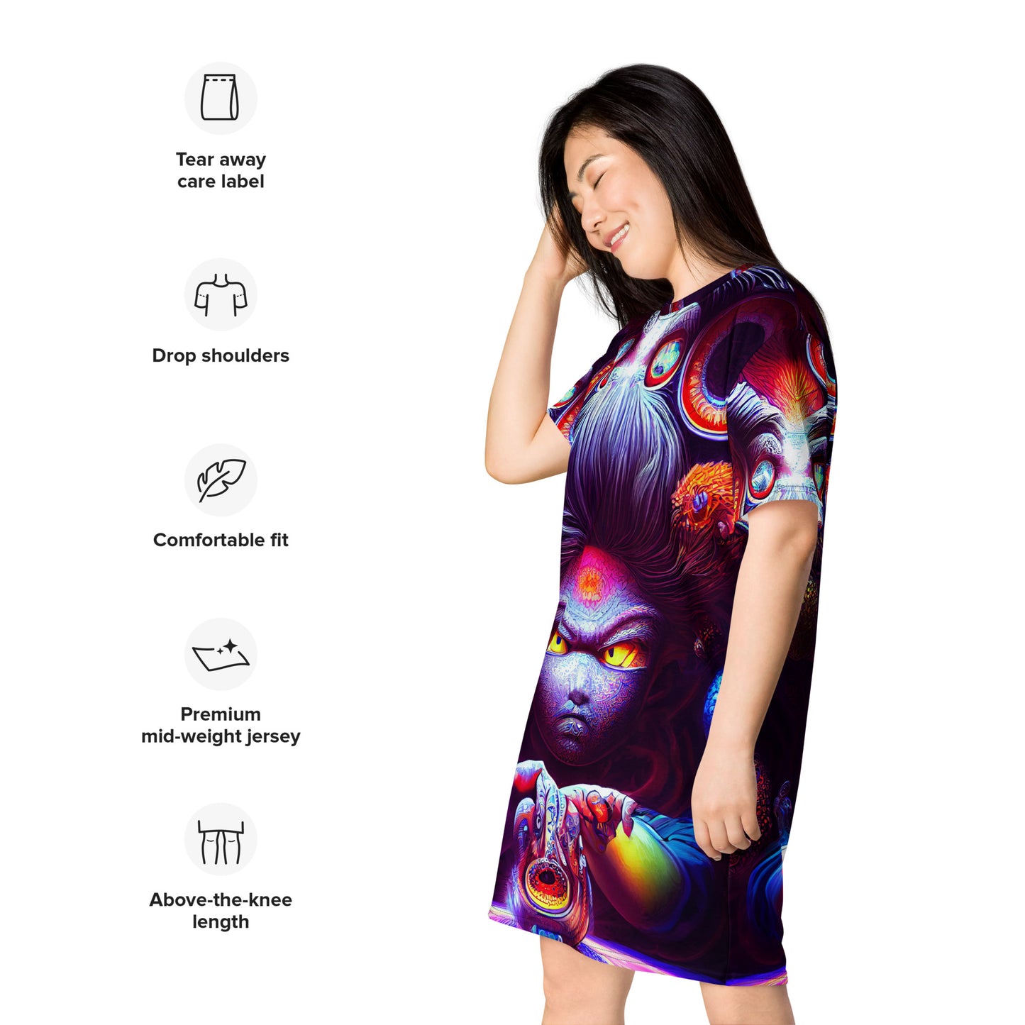 Super Saiyan in wonderland 1.0 T-shirt dress