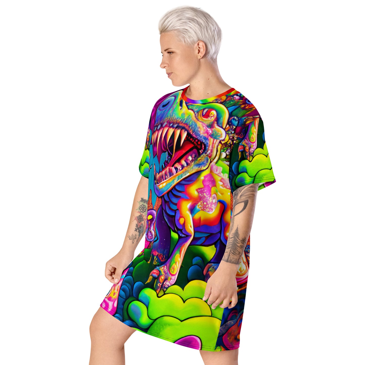 Dino Trip T-shirt Dress