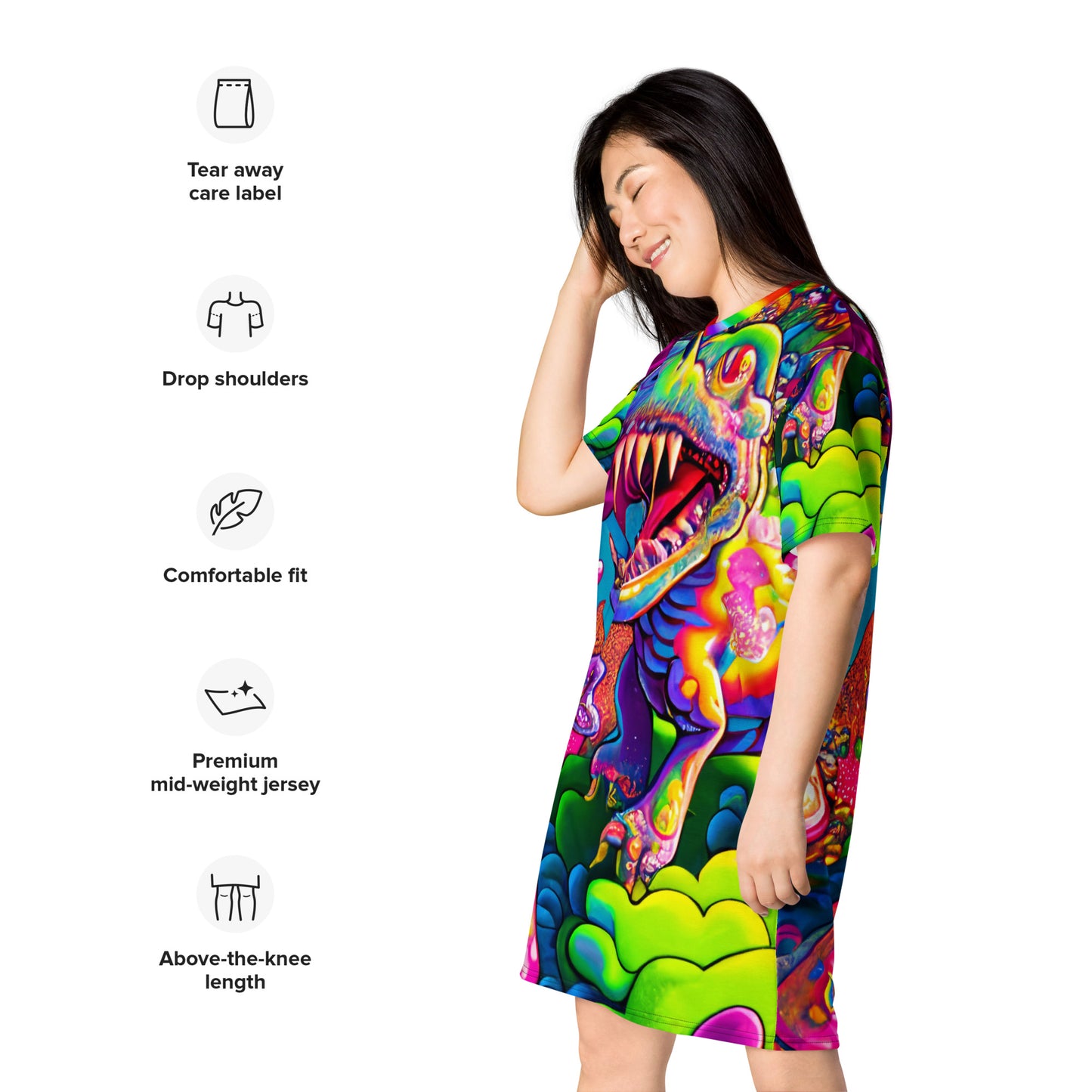 Dino Trip T-shirt Dress