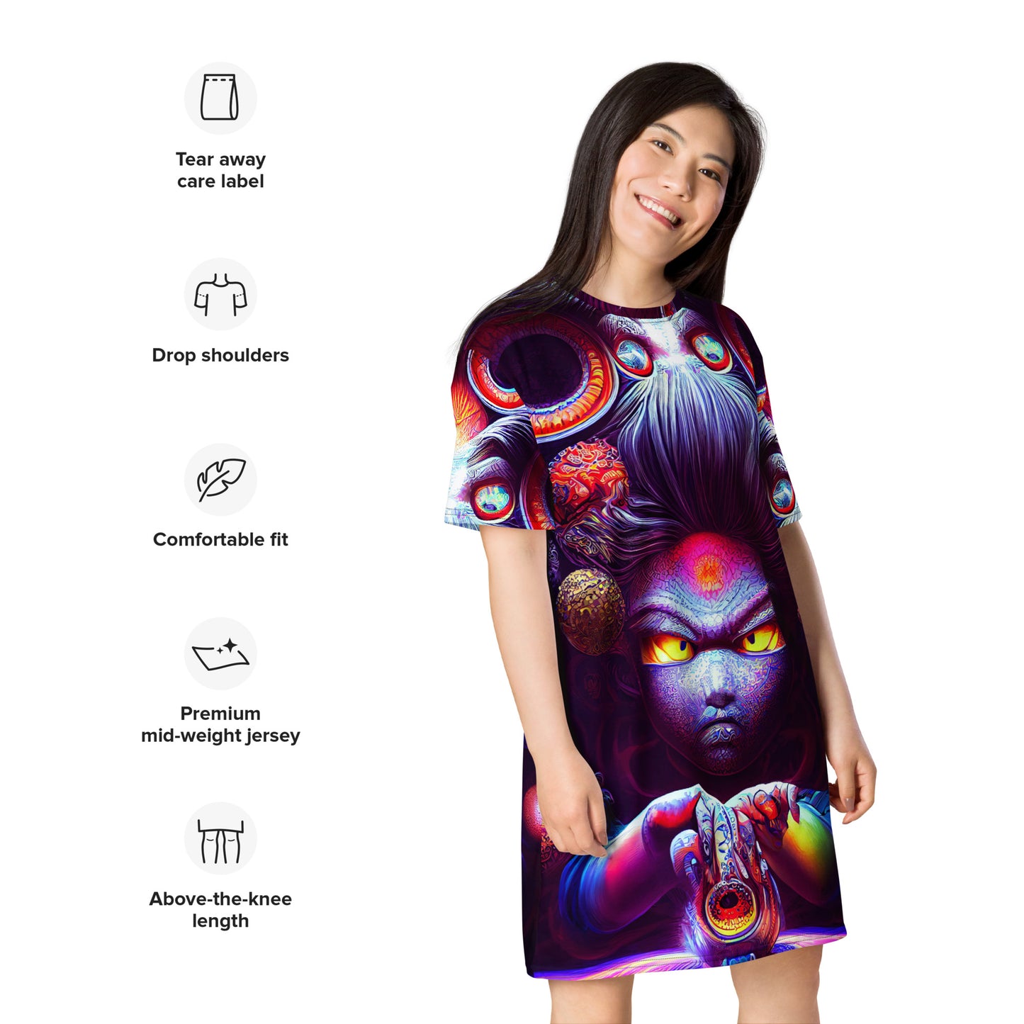 Super Saiyan in wonderland 1.0 T-shirt dress