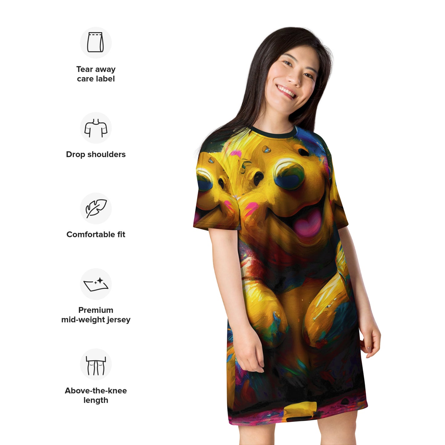 Paint Bear 1.0 T-shirt dress