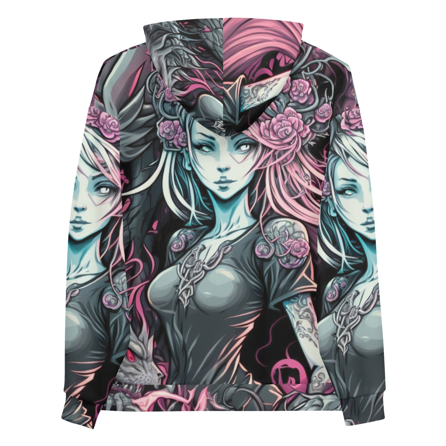 Anime dragon woman 1.0 Unisex Hoodie