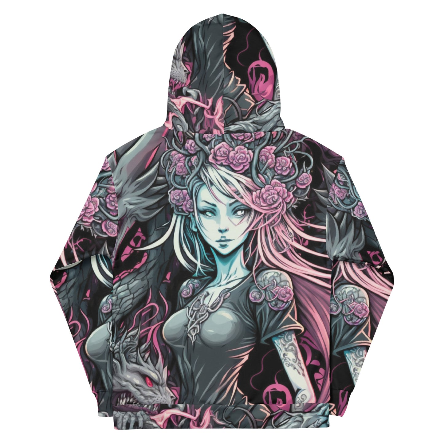 Anime dragon woman 1.0 Unisex Hoodie