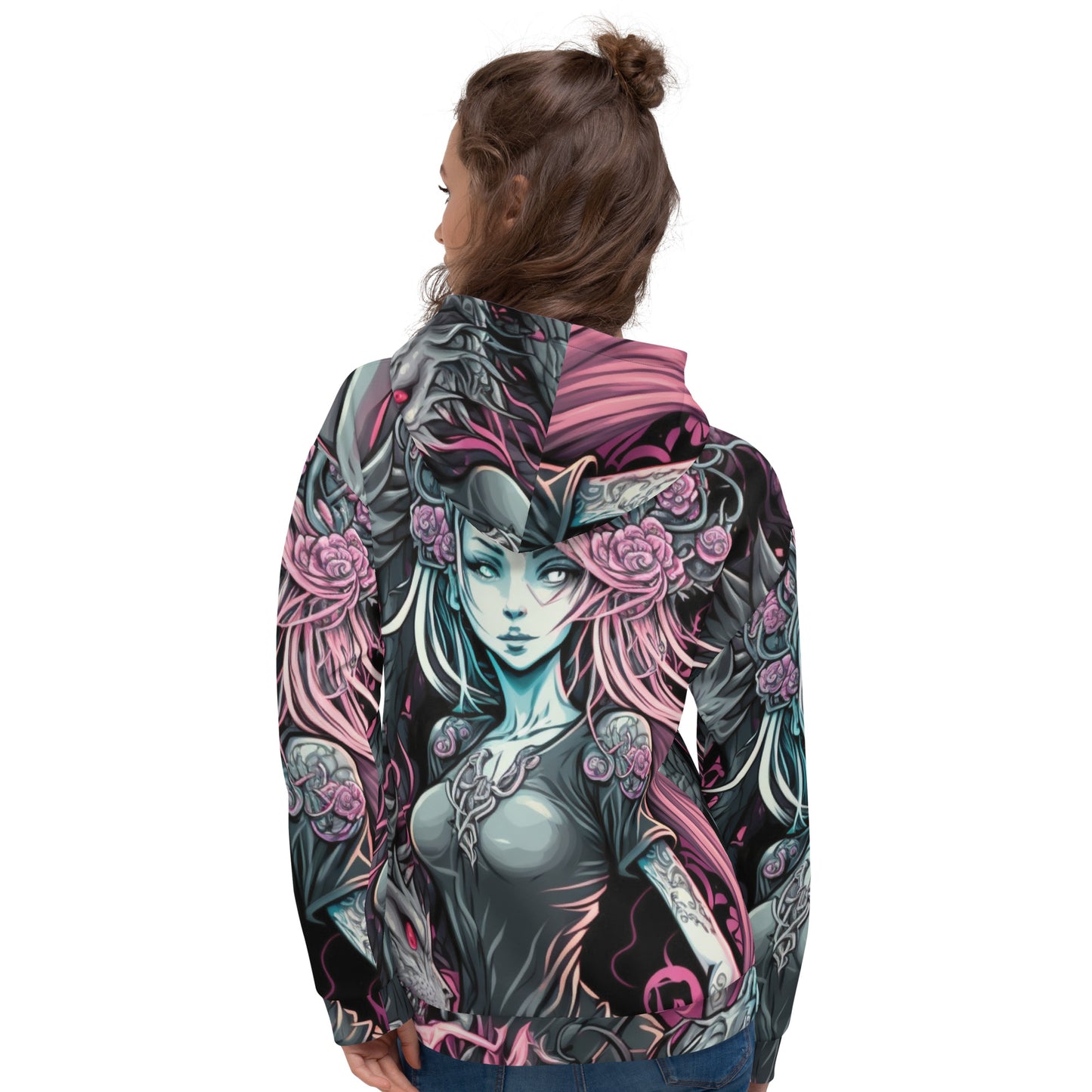 Anime dragon woman 1.0 Unisex Hoodie