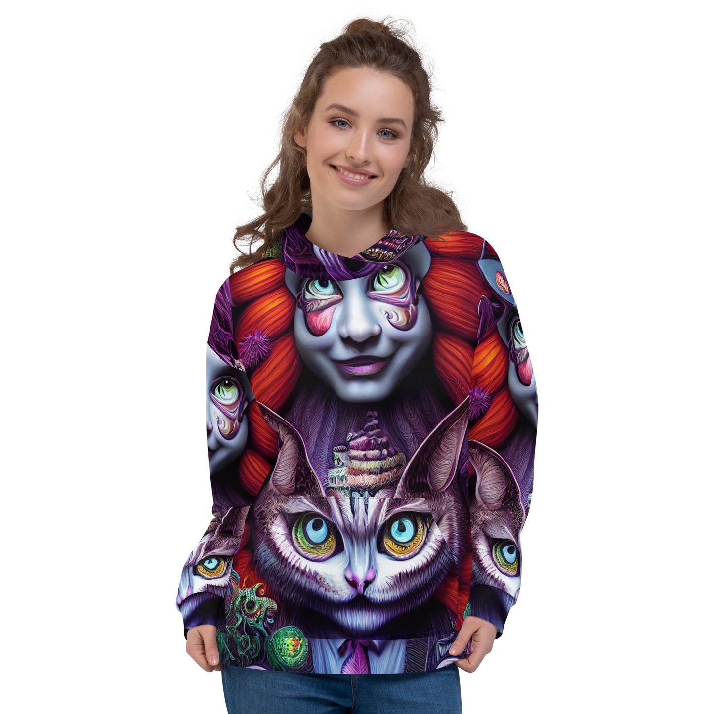Cheshire Cat in Wonderland 1.0 Unisex Hoodie