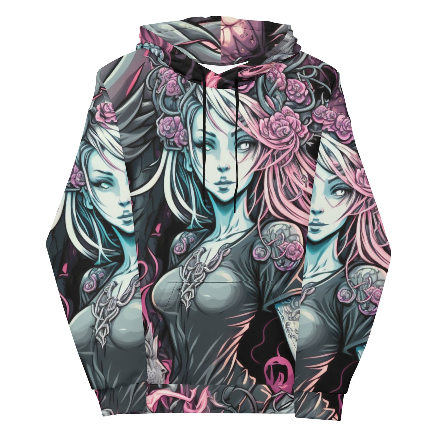 Anime dragon woman 1.0 Unisex Hoodie