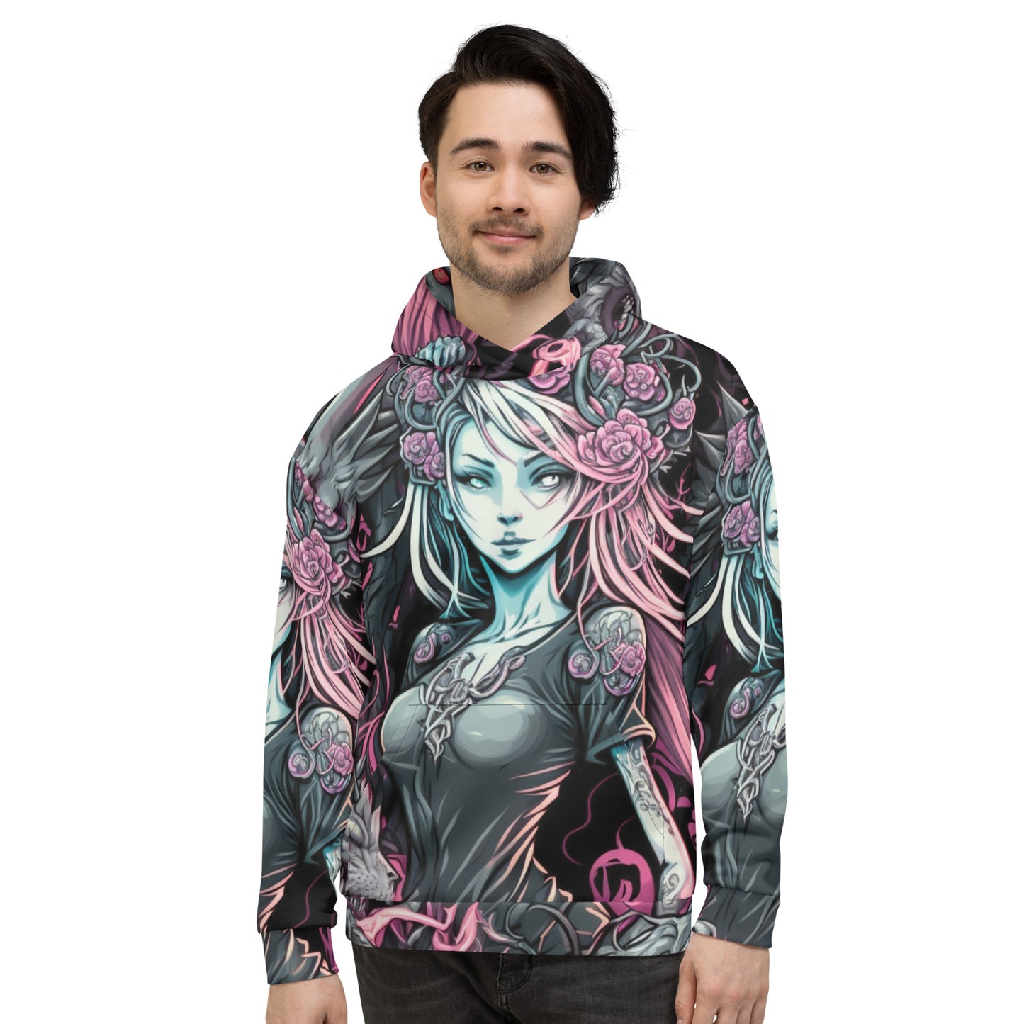 Anime dragon woman 1.0 Unisex Hoodie