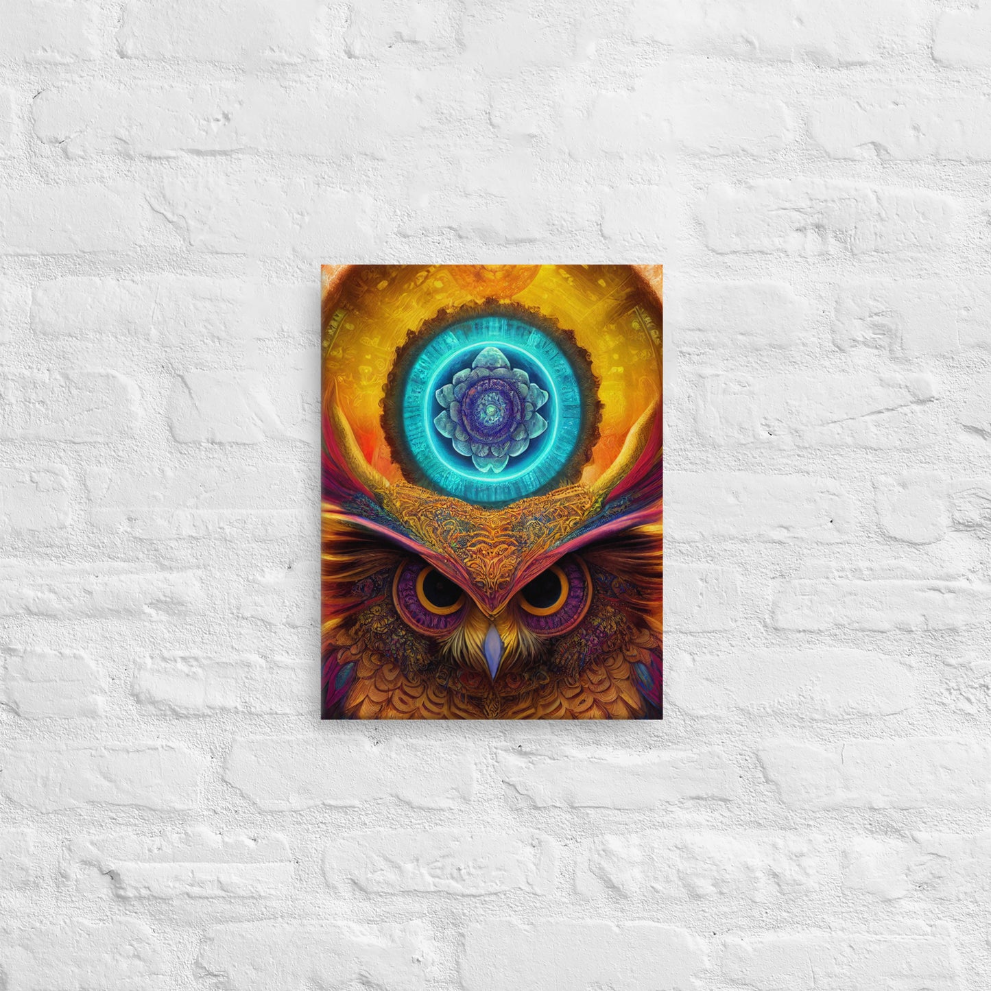Mandala Owl 1.0 Canvas Print Wall Art