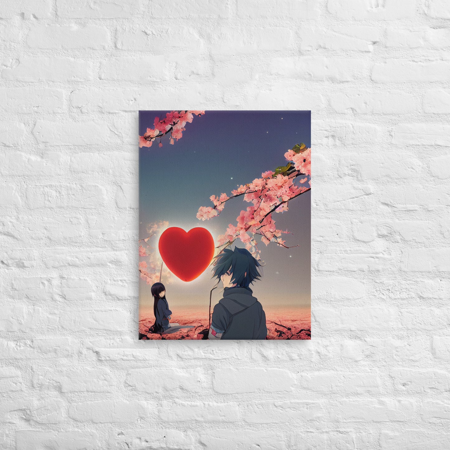 Anime love 1.0 Canvas Wall Art