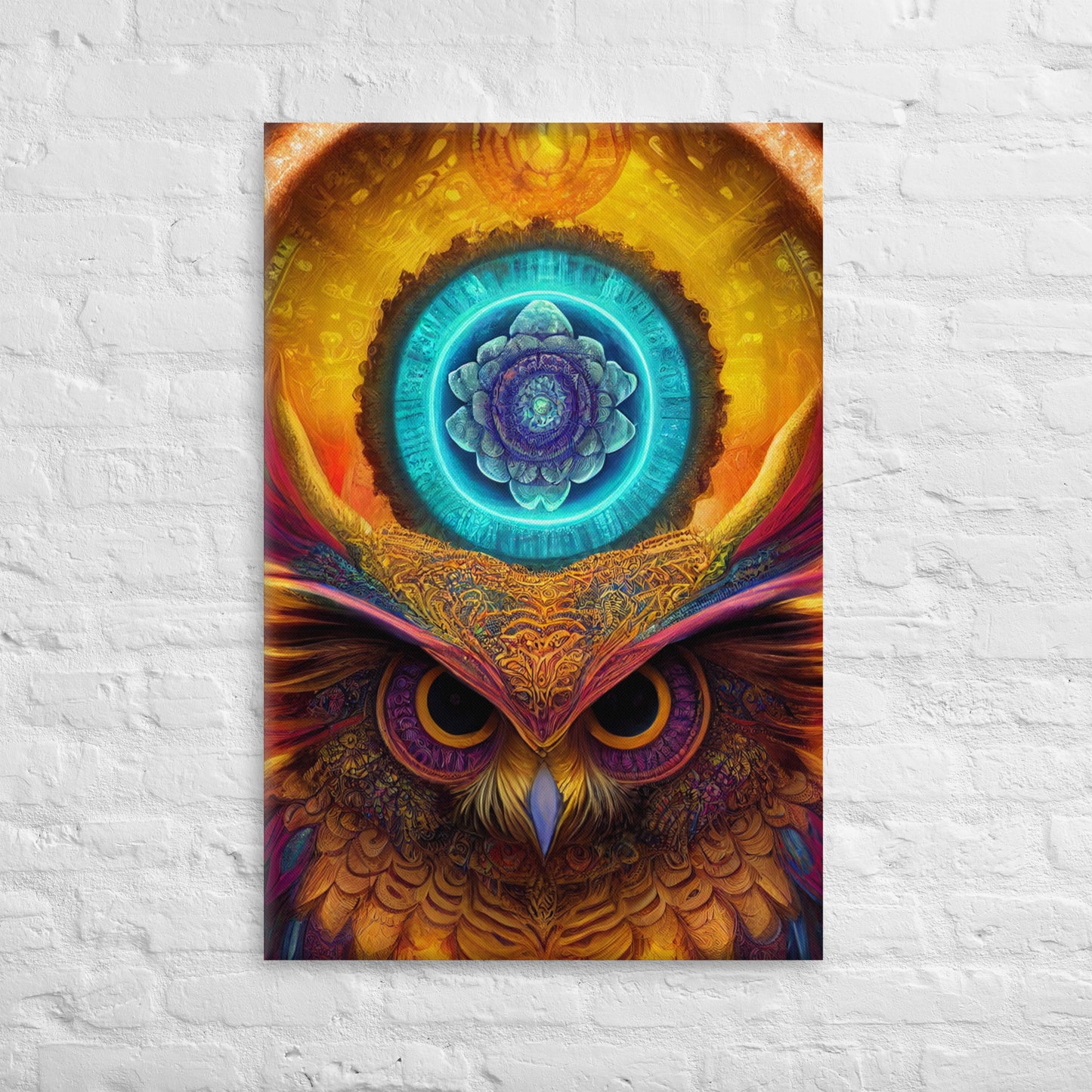 Mandala Owl 1.0 Canvas Print Wall Art