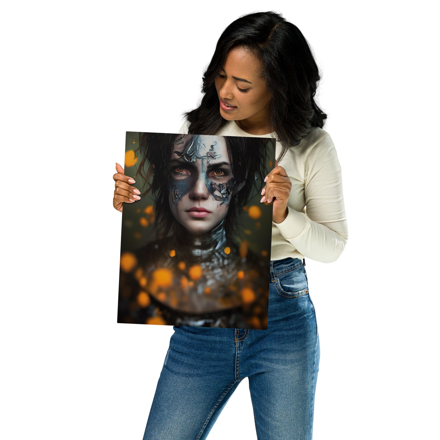 Forestpunk Dark Knight 1.0 Metal Print Wall Art