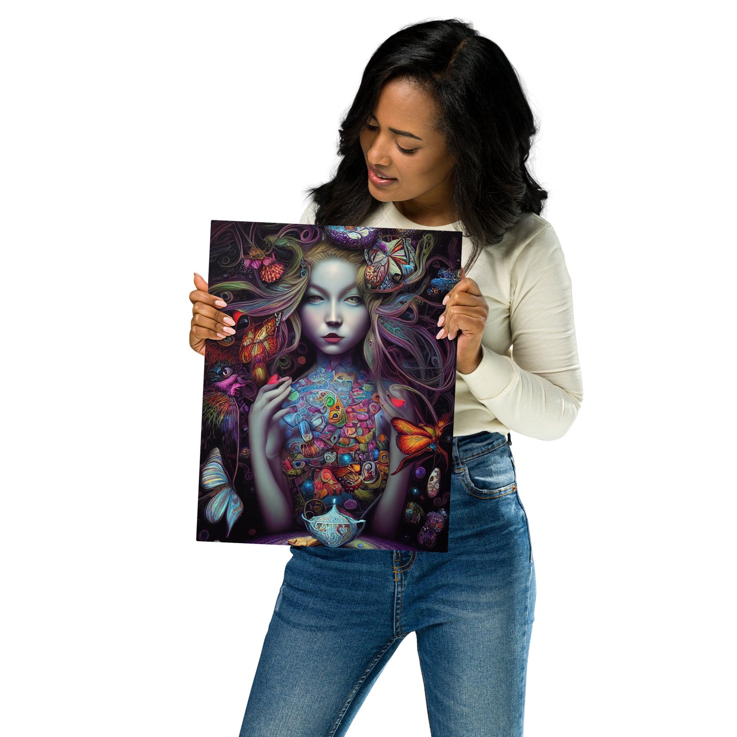 Alice in Wonderland Trippy 1.0 Metal prints