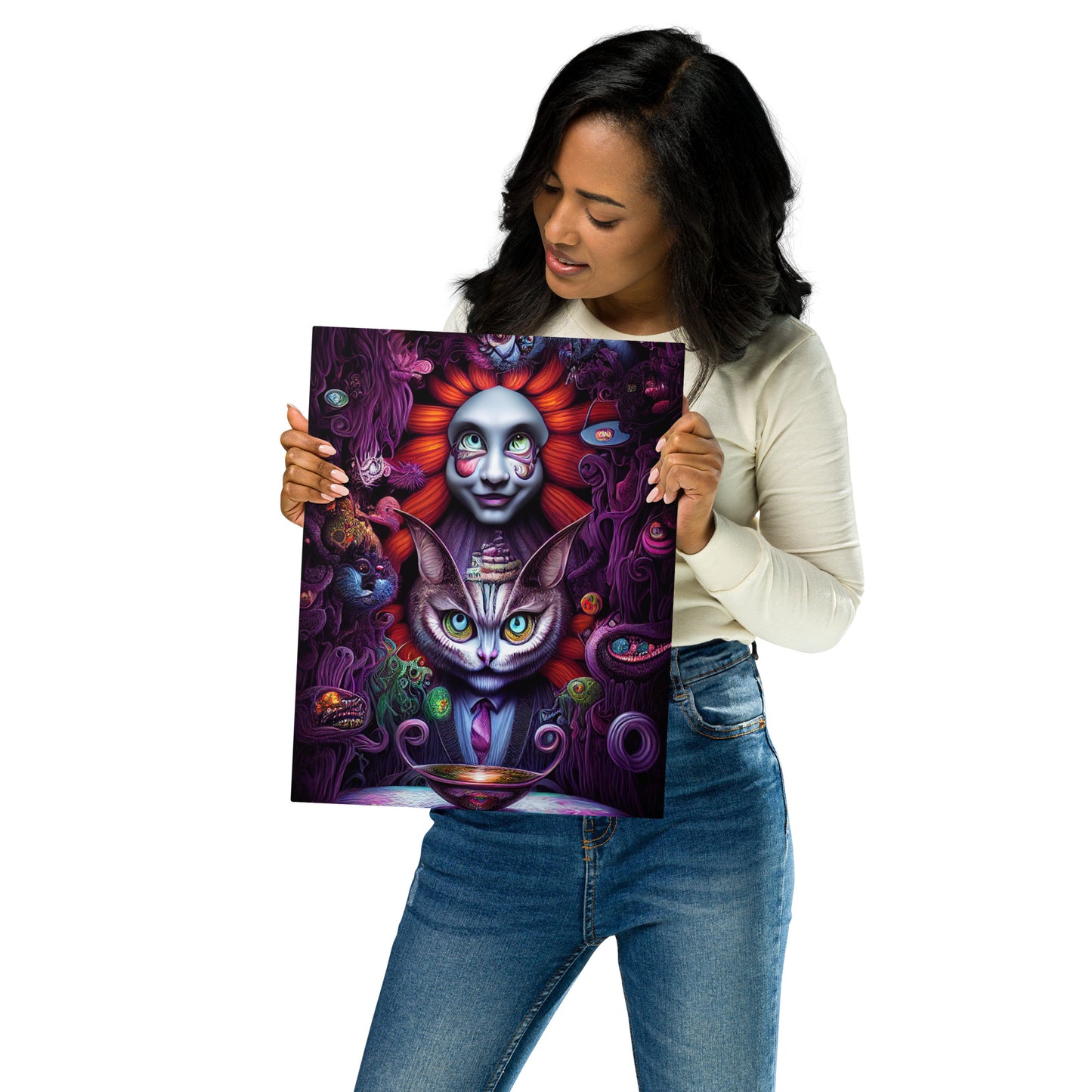 Cheshire Cat in Wonderland 1.0 Metal prints