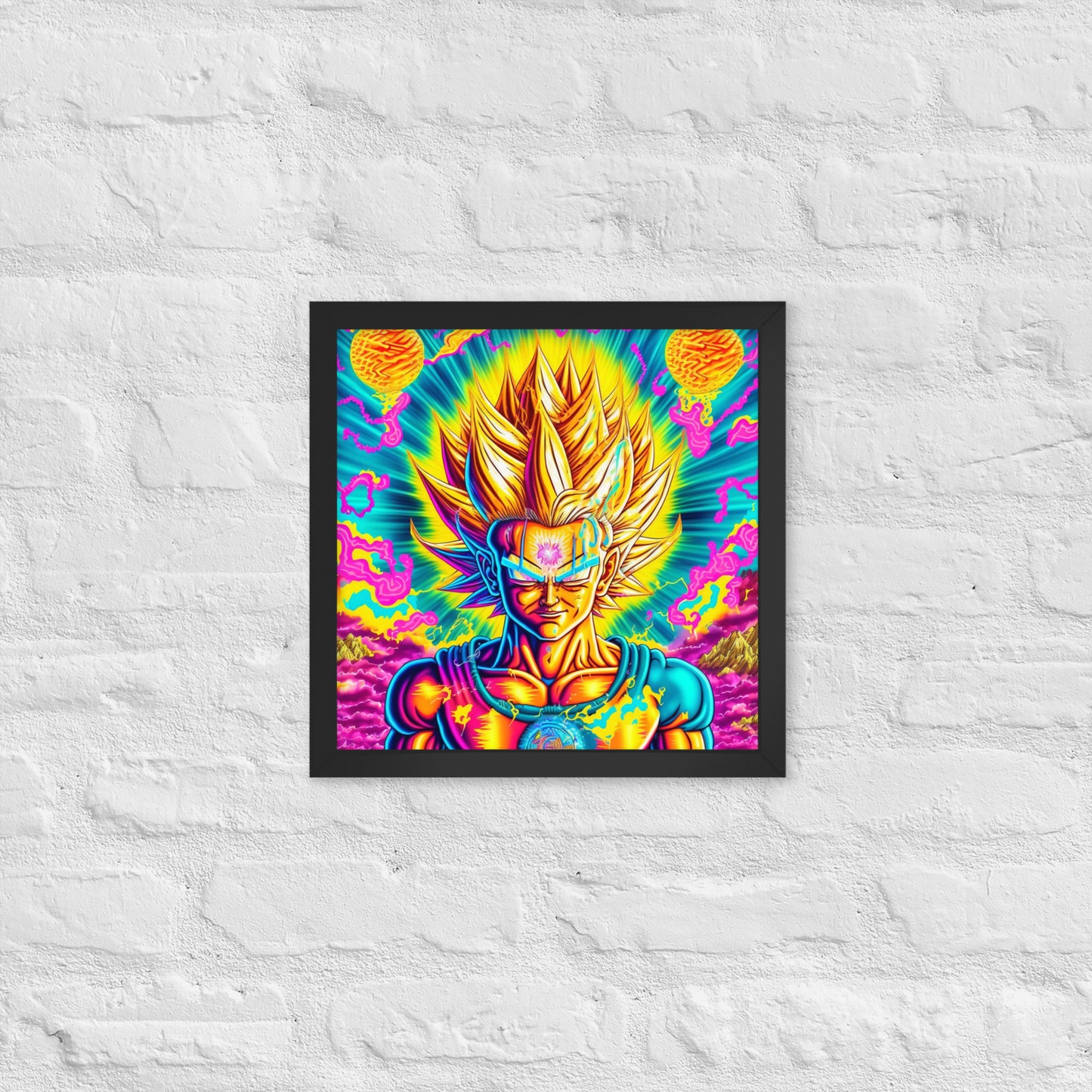 Super Saiyan Trip 1.0 Framed photo paper poster
