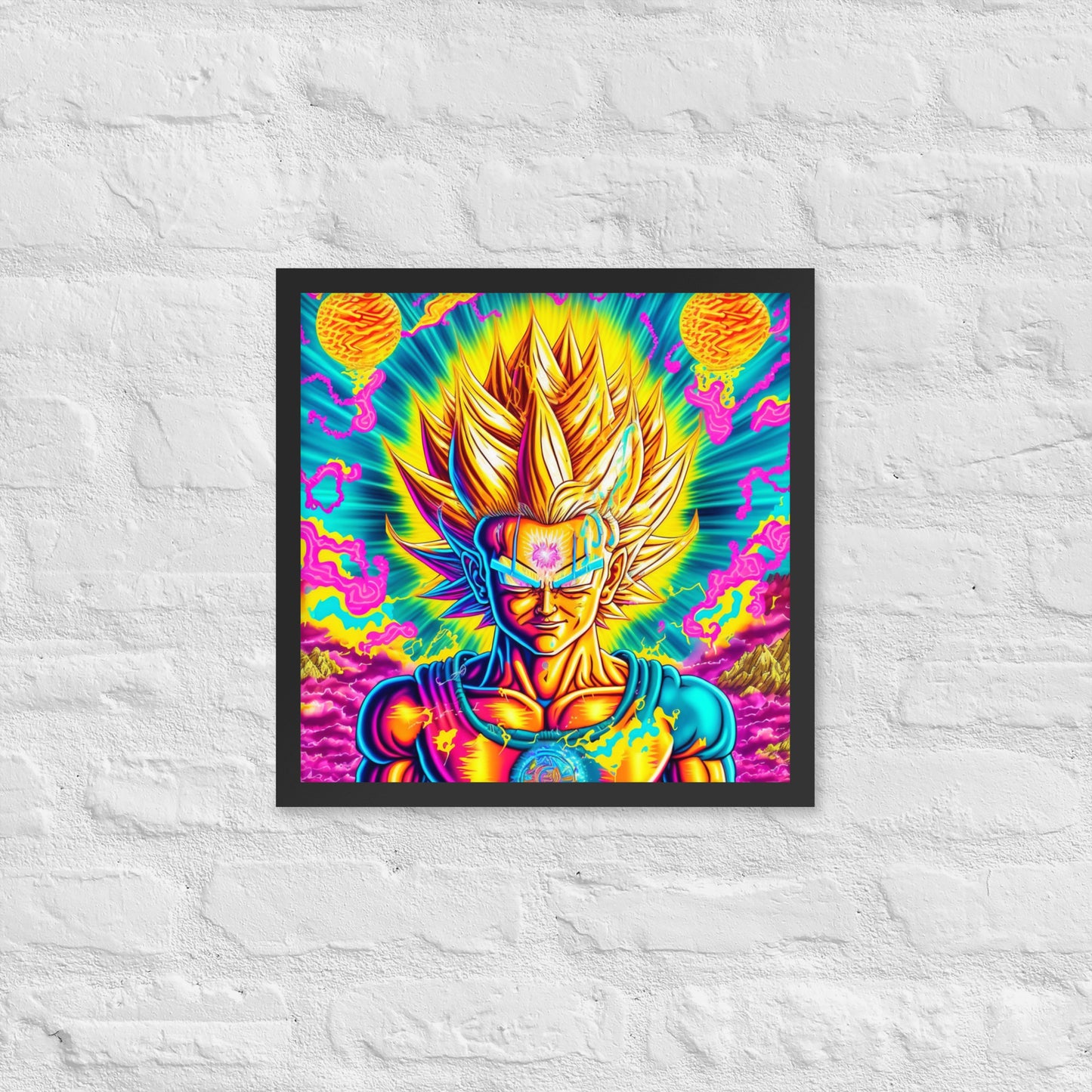 Super Saiyan Trip 1.0 Framed photo paper poster