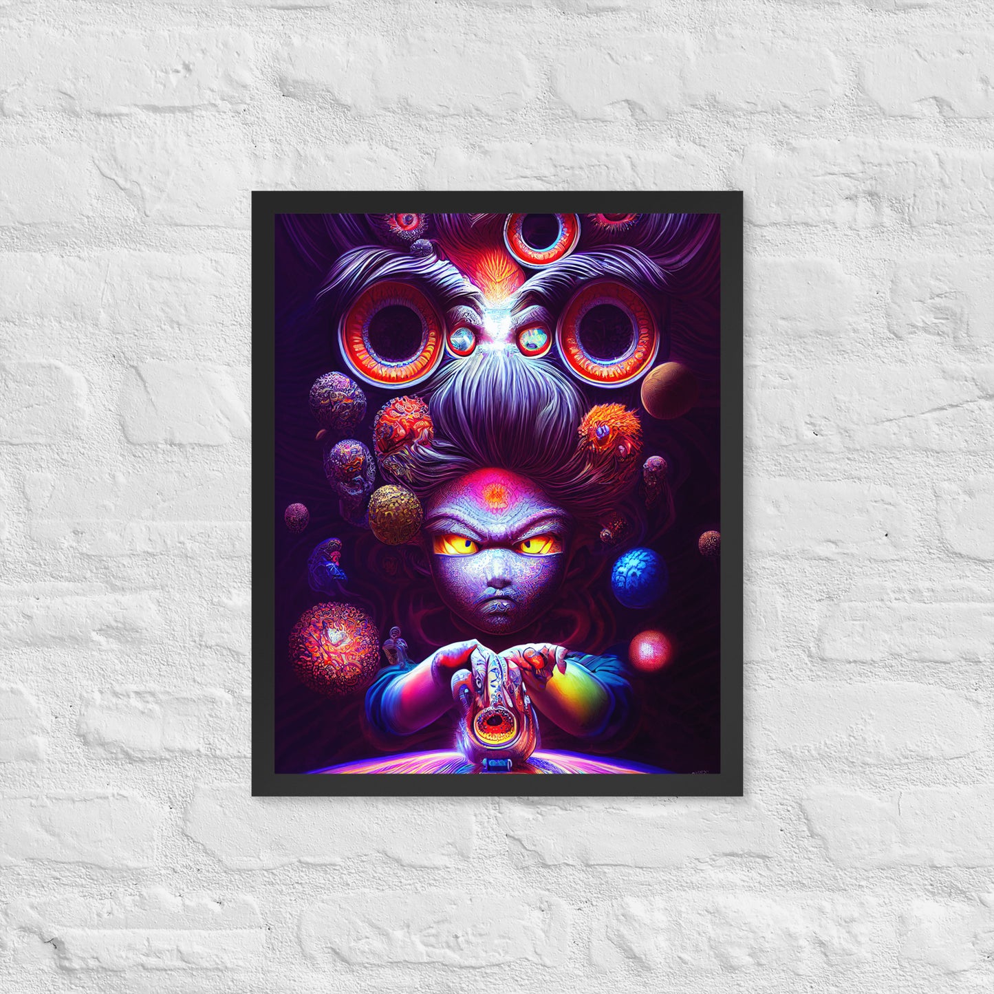 Super Saiyan in Wonderland 1.0 Framed photo paper poster