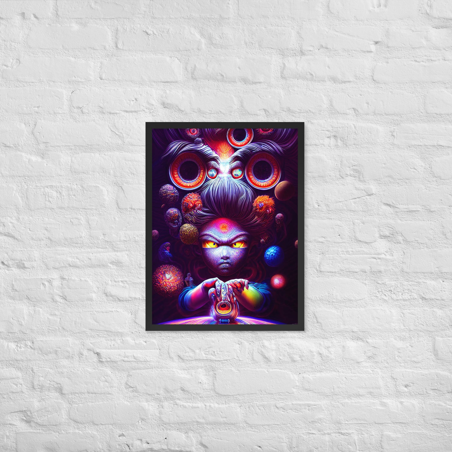 Super Saiyan in Wonderland 1.0 Framed photo paper poster