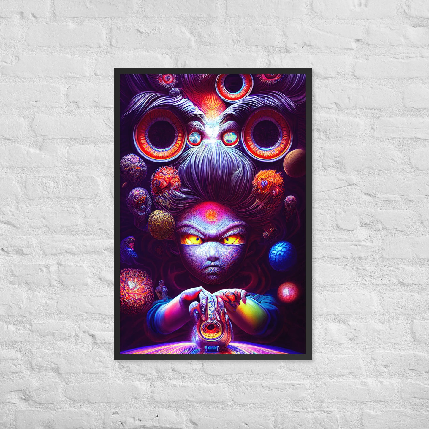 Super Saiyan in Wonderland 1.0 Framed photo paper poster