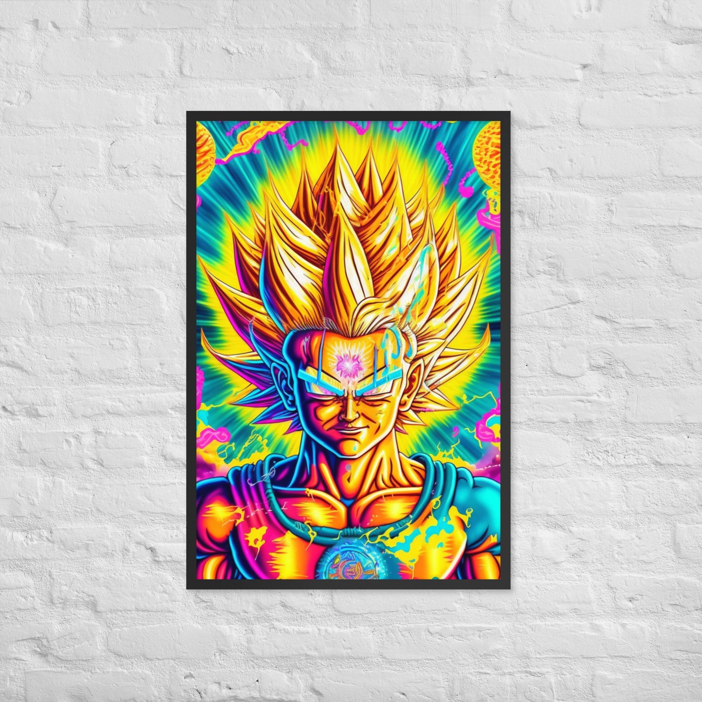 Super Saiyan Trip 1.0 Framed photo paper poster