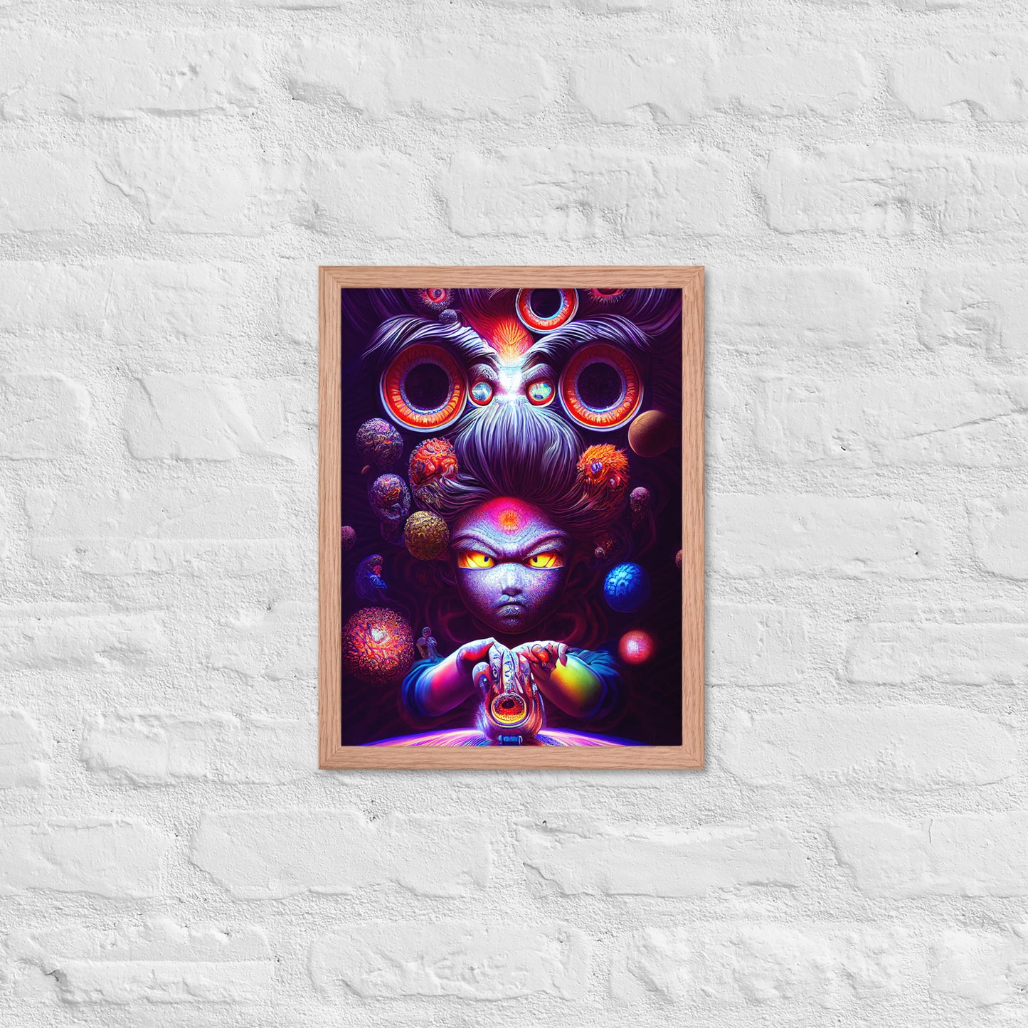 Super Saiyan in Wonderland 1.0 Framed photo paper poster