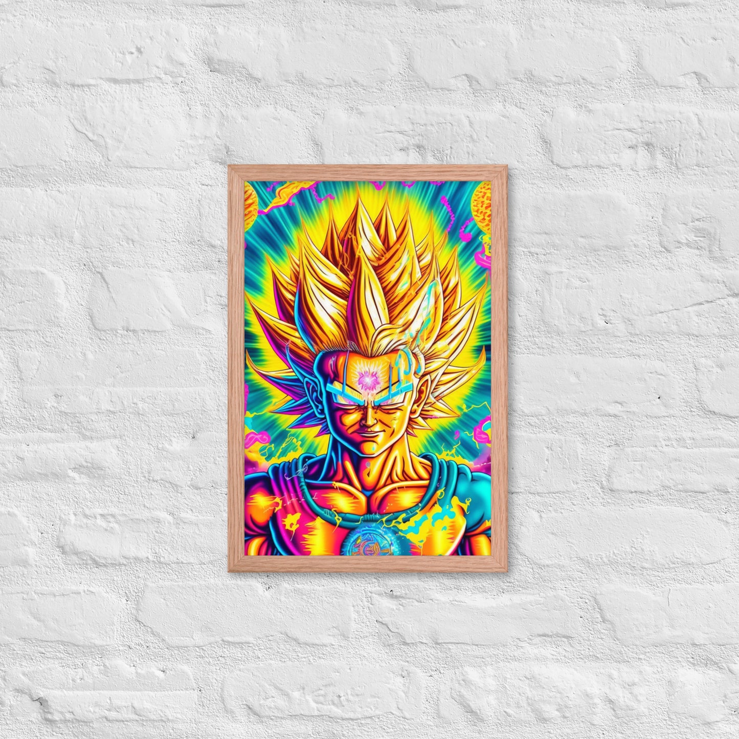 Super Saiyan Trip 1.0 Framed photo paper poster