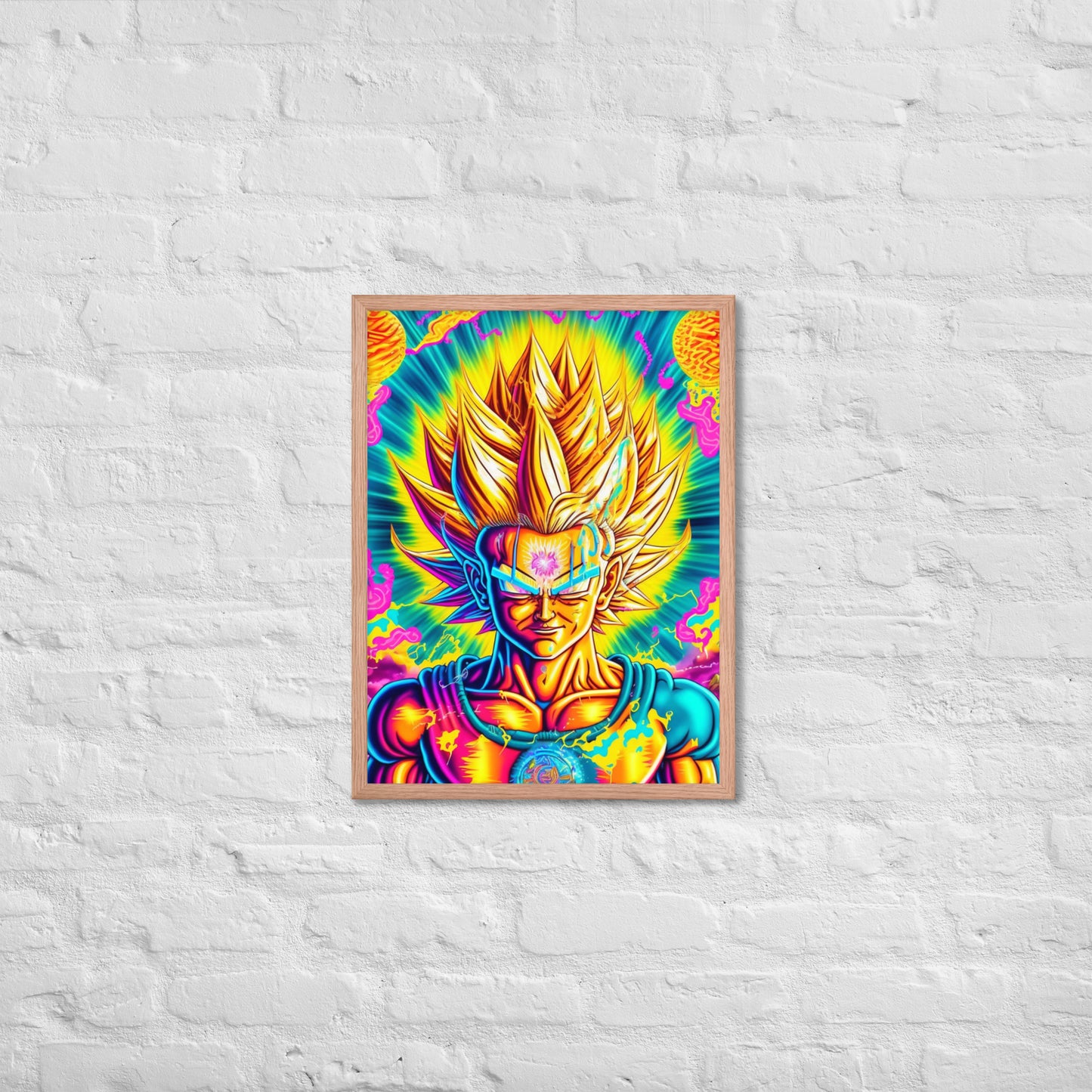 Super Saiyan Trip 1.0 Framed photo paper poster