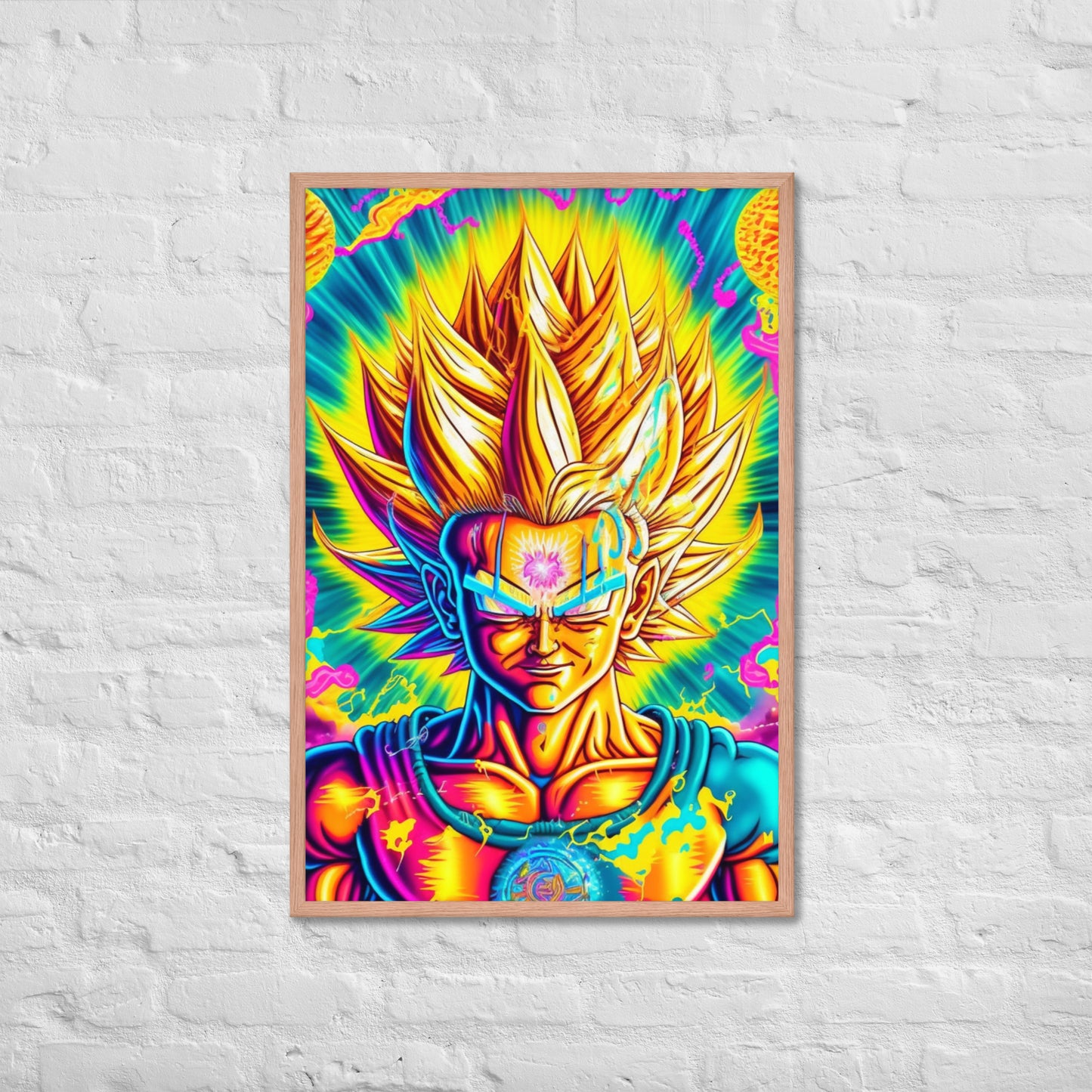 Super Saiyan Trip 1.0 Framed photo paper poster