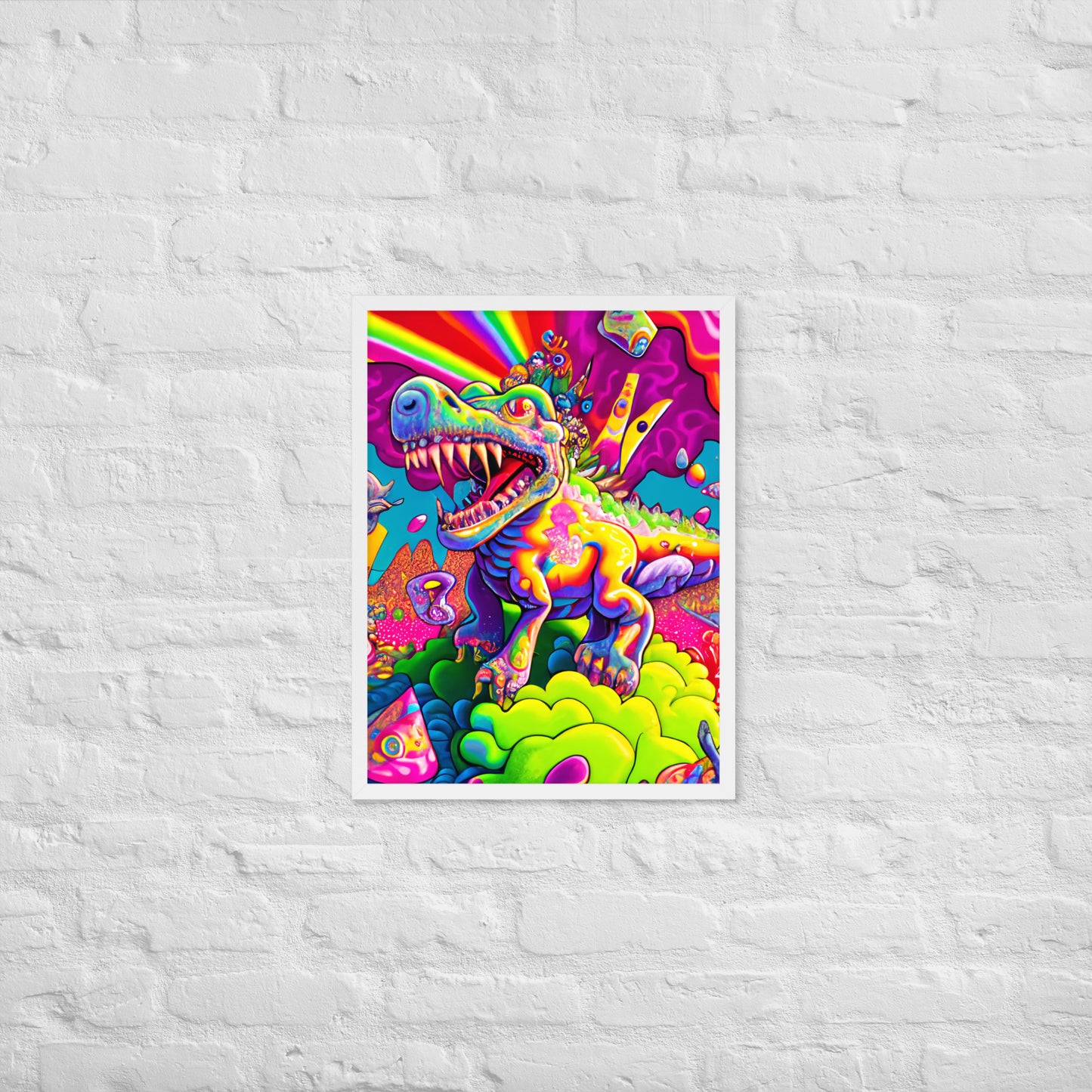 Dino Trip 1.0 Framed photo paper poster