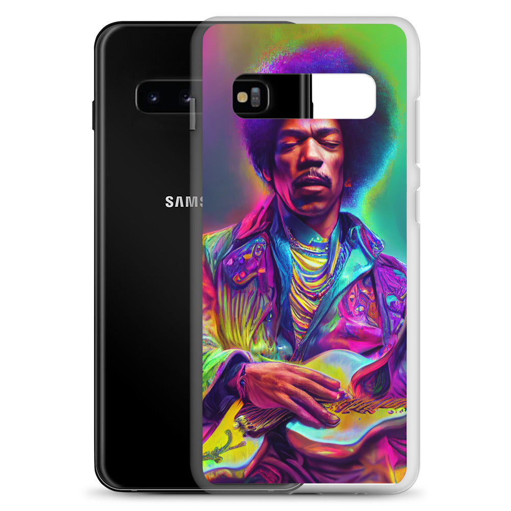 Jimi Hendrix Neon 1.0 Samsung Case