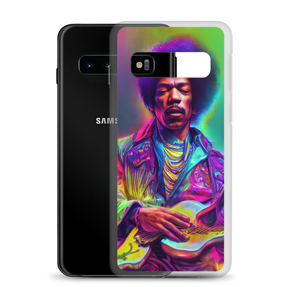 Jimi Hendrix Neon 1.0 Samsung Case
