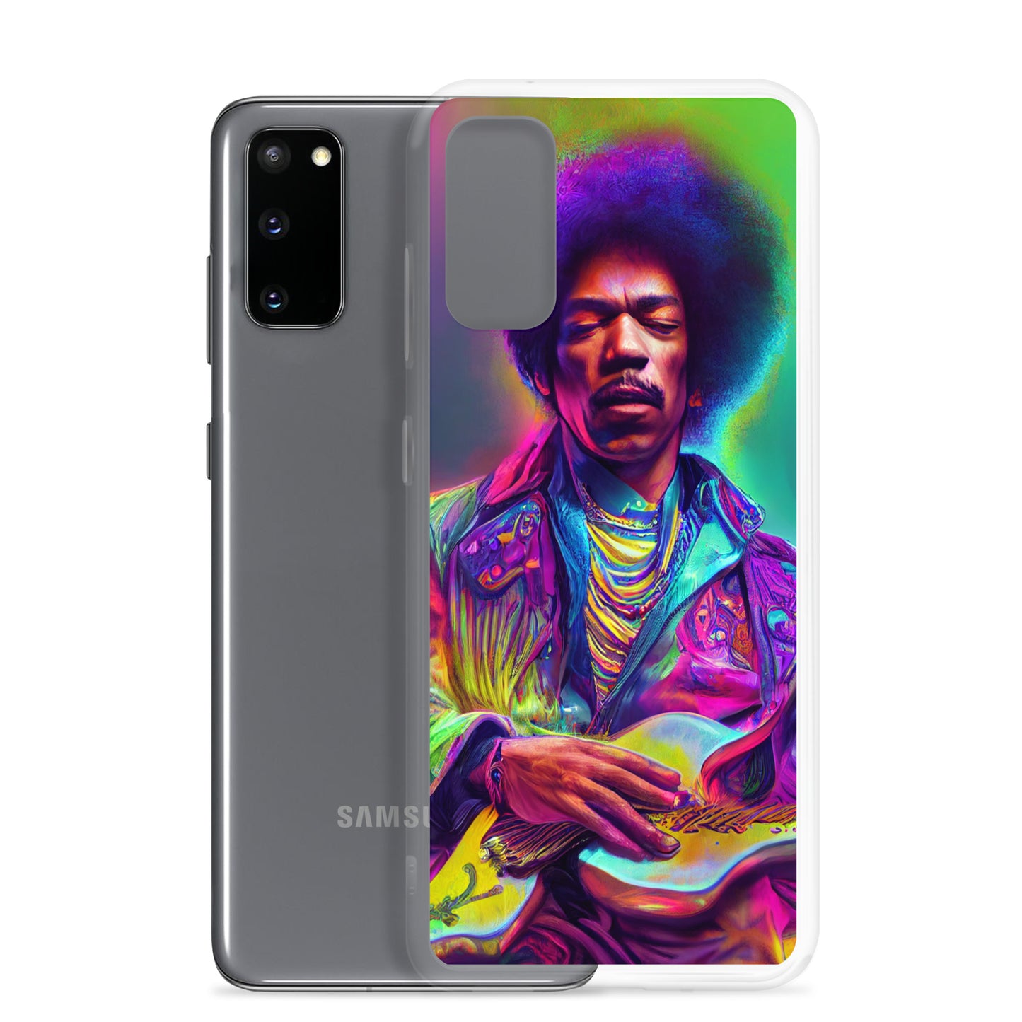 Jimi Hendrix Neon 1.0 Samsung Case