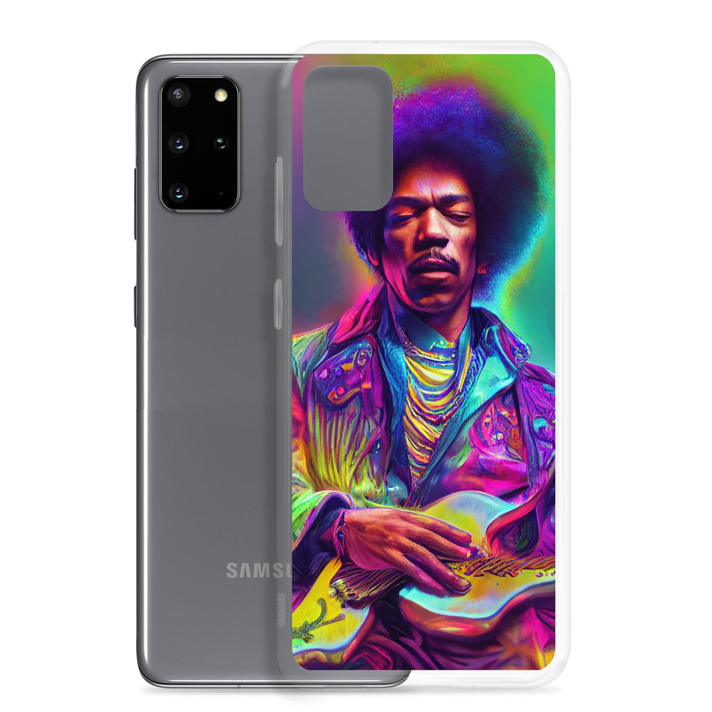 Jimi Hendrix Neon 1.0 Samsung Case