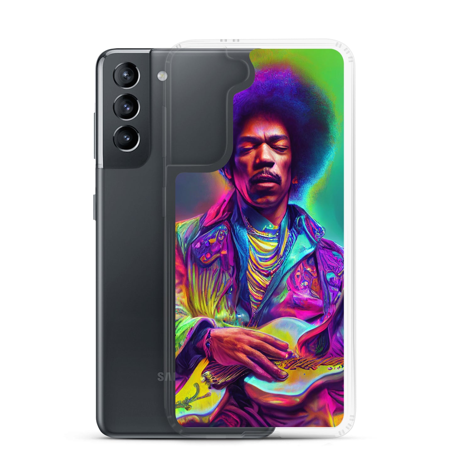 Jimi Hendrix Neon 1.0 Samsung Case