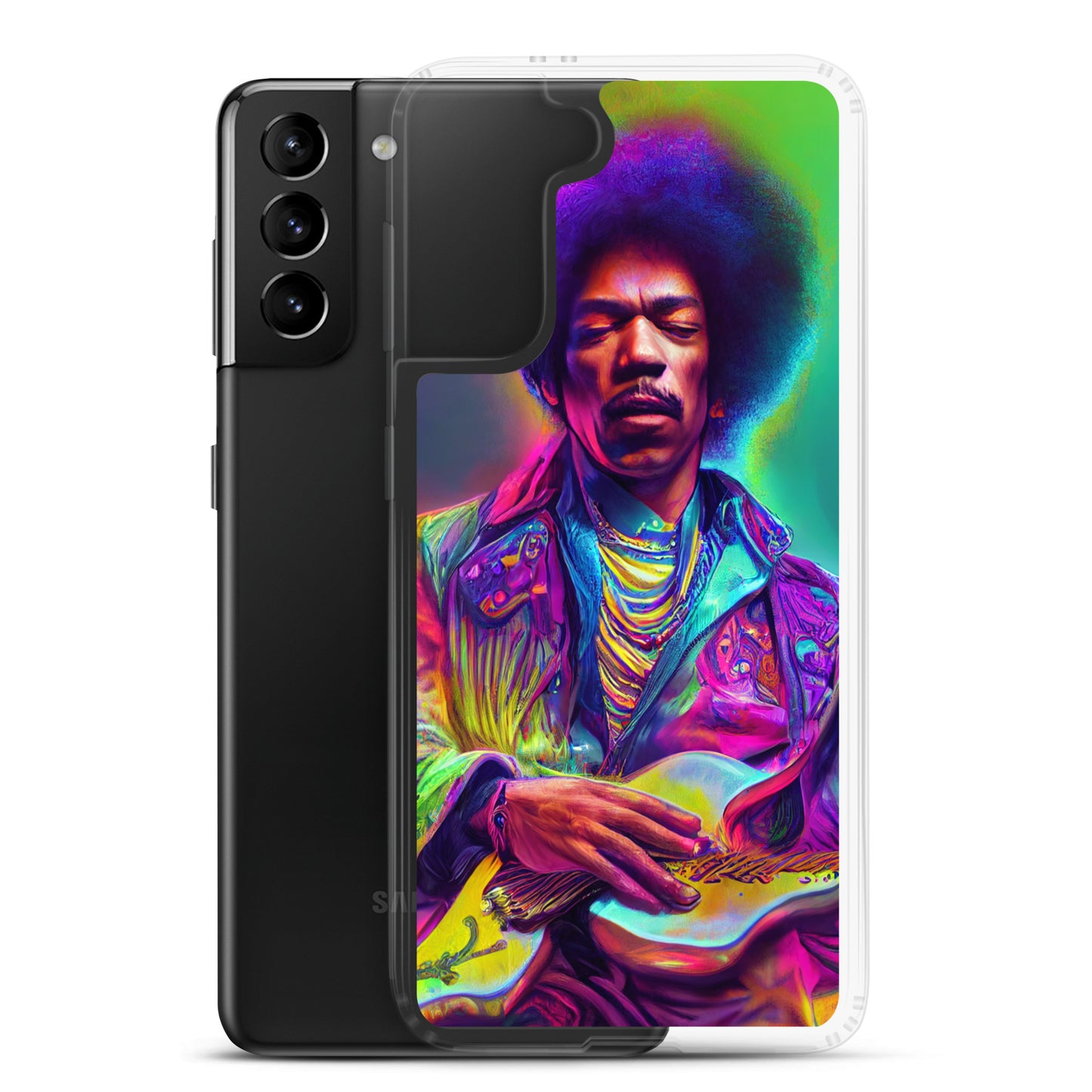 Jimi Hendrix Neon 1.0 Samsung Case