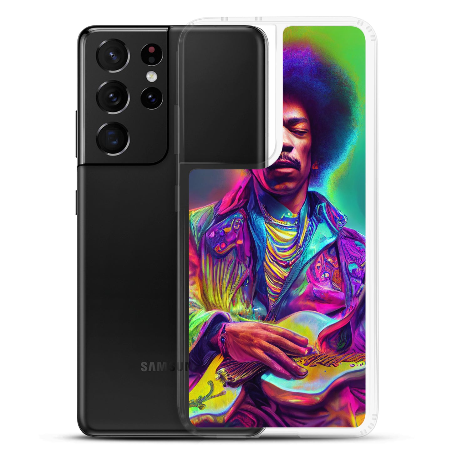 Jimi Hendrix Neon 1.0 Samsung Case